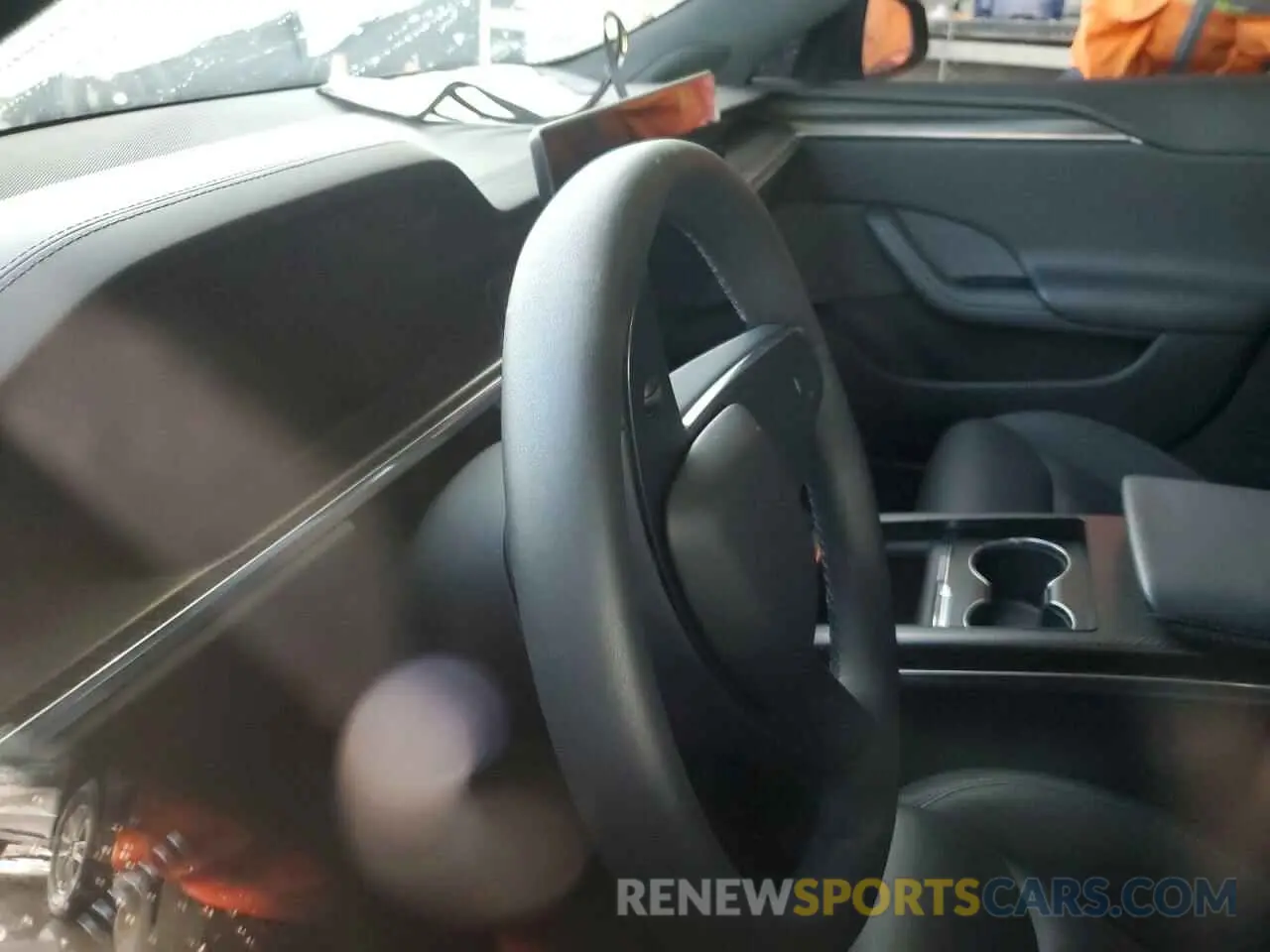 9 fotografías del automóvil dañado 5YJSA1E67MF441771 TESLA MODEL S 2021