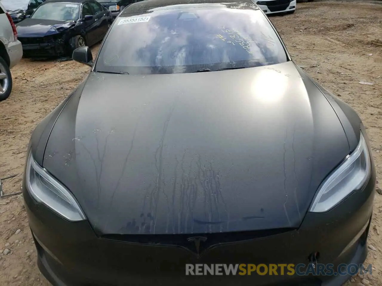 7 fotografías del automóvil dañado 5YJSA1E68MF439110 TESLA MODEL S 2021