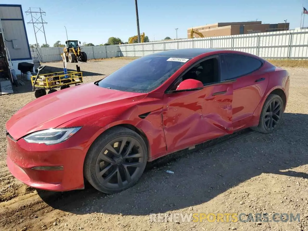 1 fotografías del automóvil dañado 5YJSA1E68MF451449 TESLA MODEL S 2021