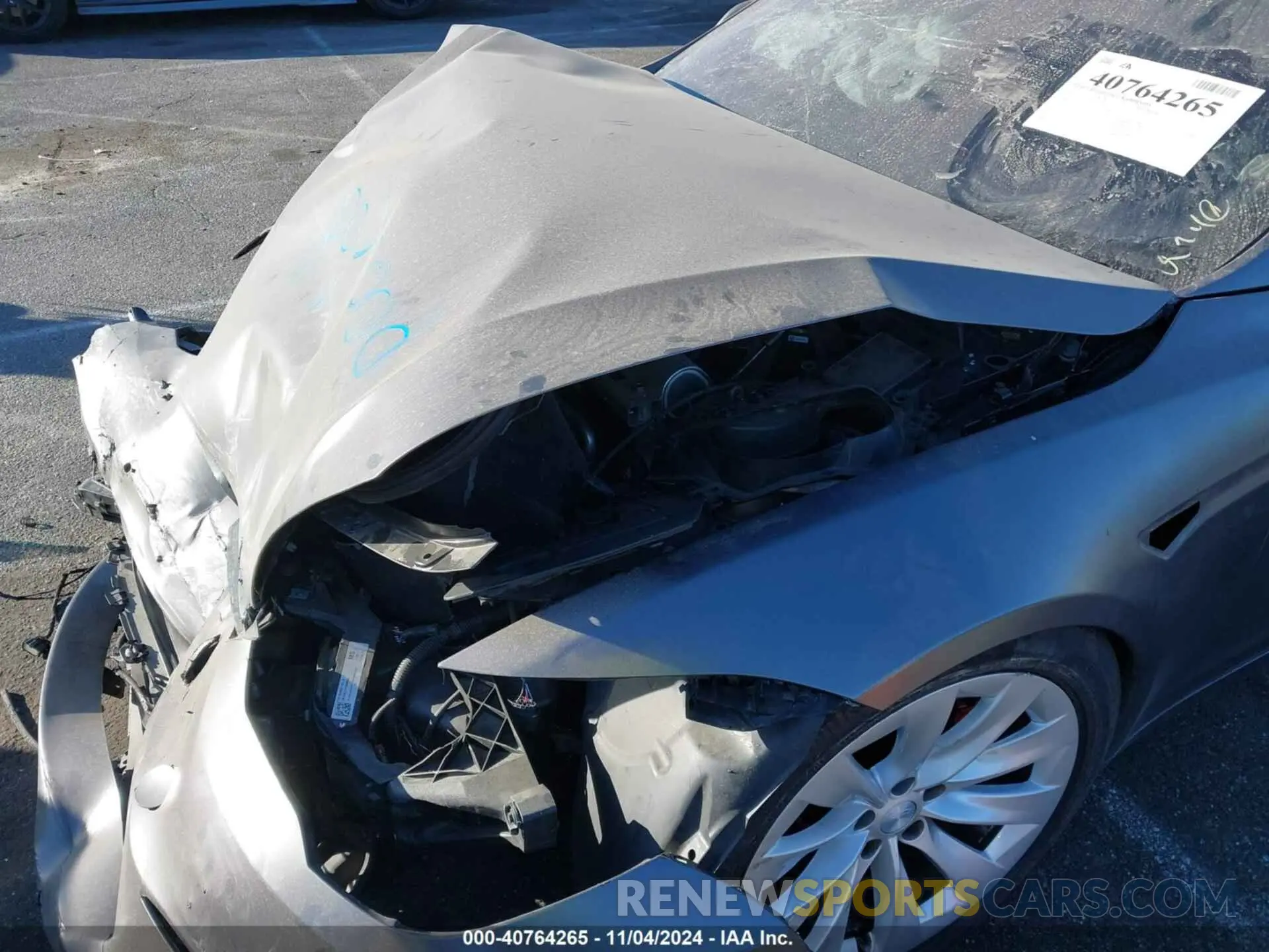 10 fotografías del automóvil dañado 5YJSA1E69MF432022 TESLA MODEL S 2021
