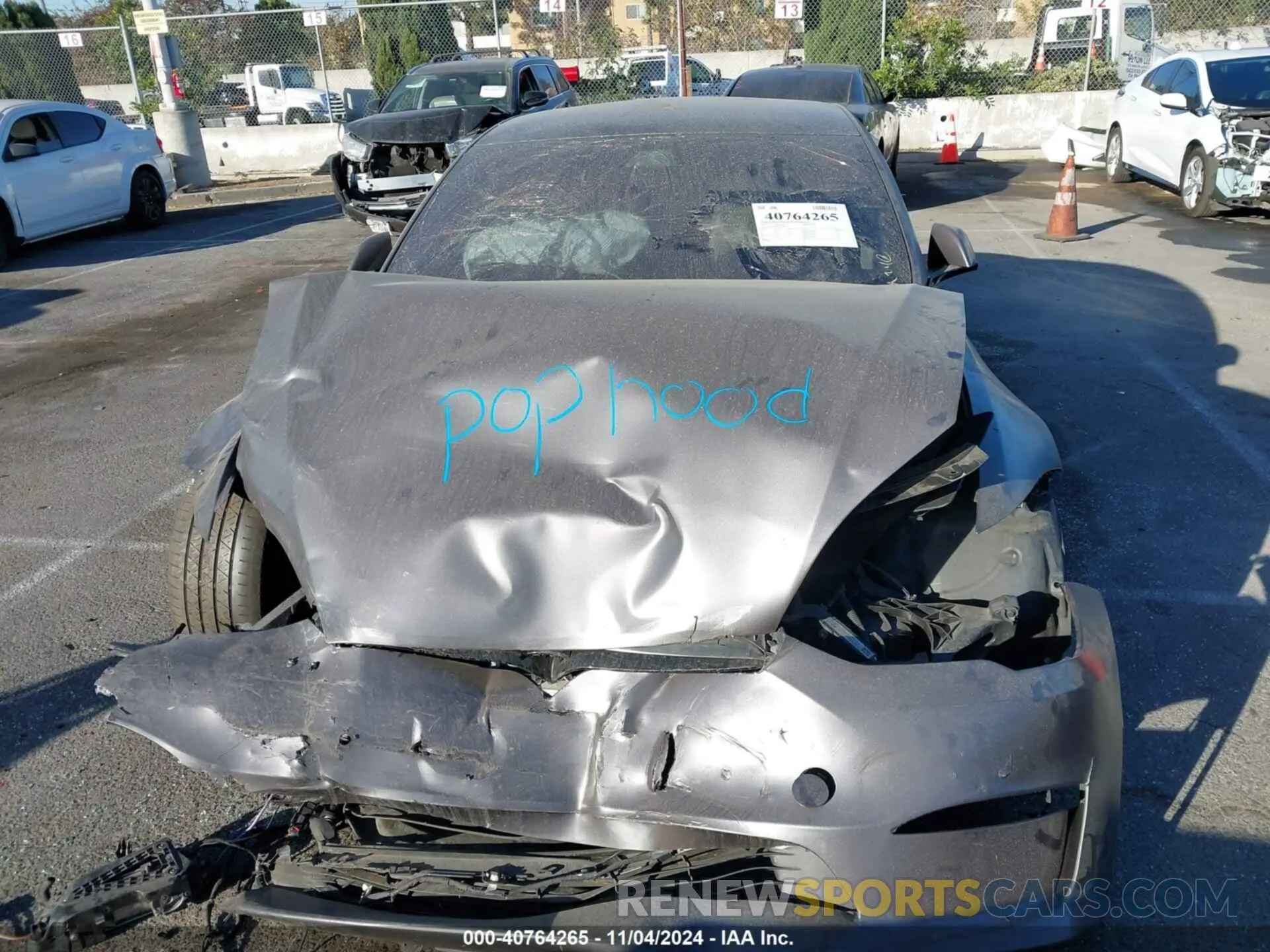 12 fotografías del automóvil dañado 5YJSA1E69MF432022 TESLA MODEL S 2021