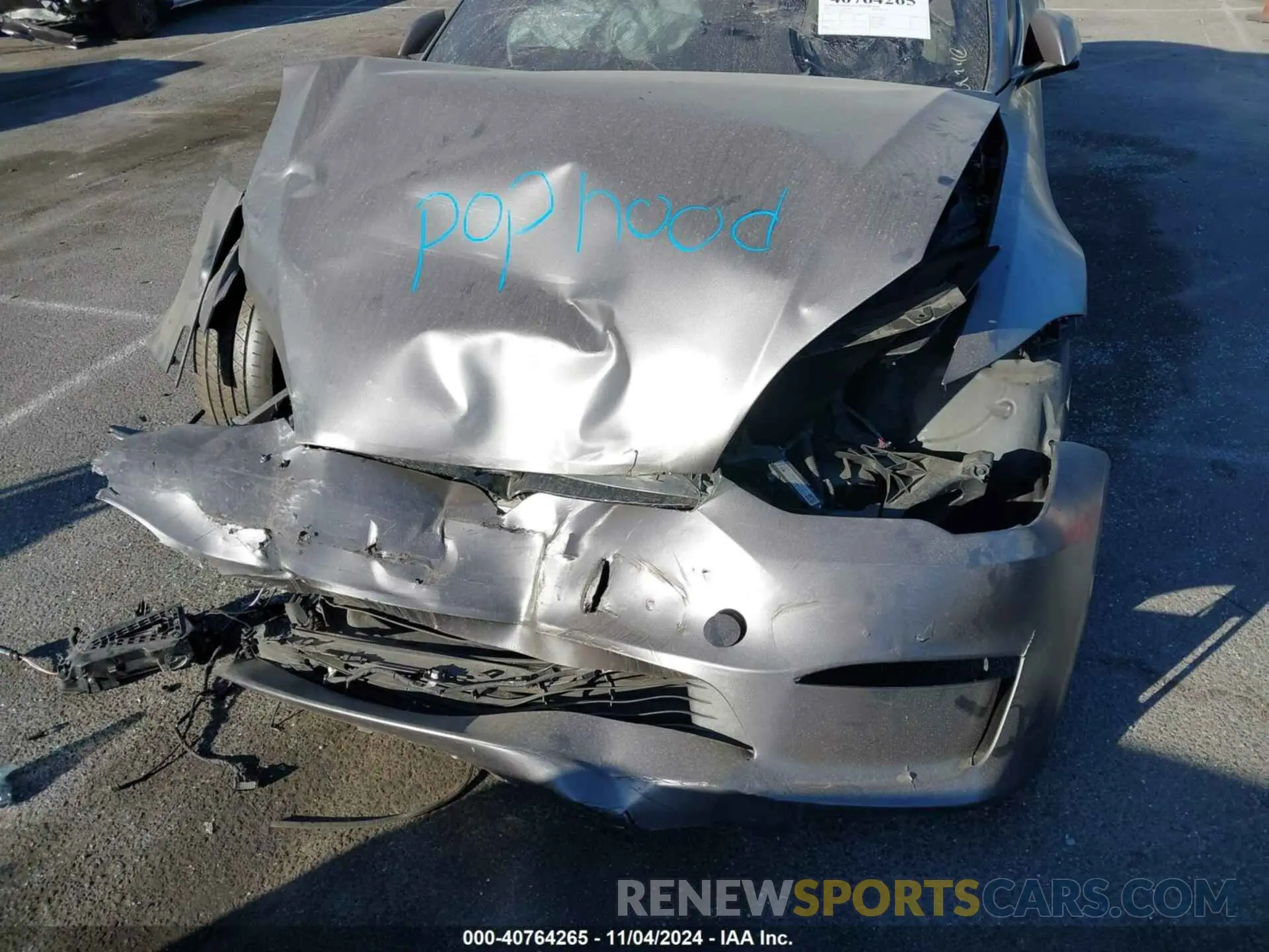 6 fotografías del automóvil dañado 5YJSA1E69MF432022 TESLA MODEL S 2021