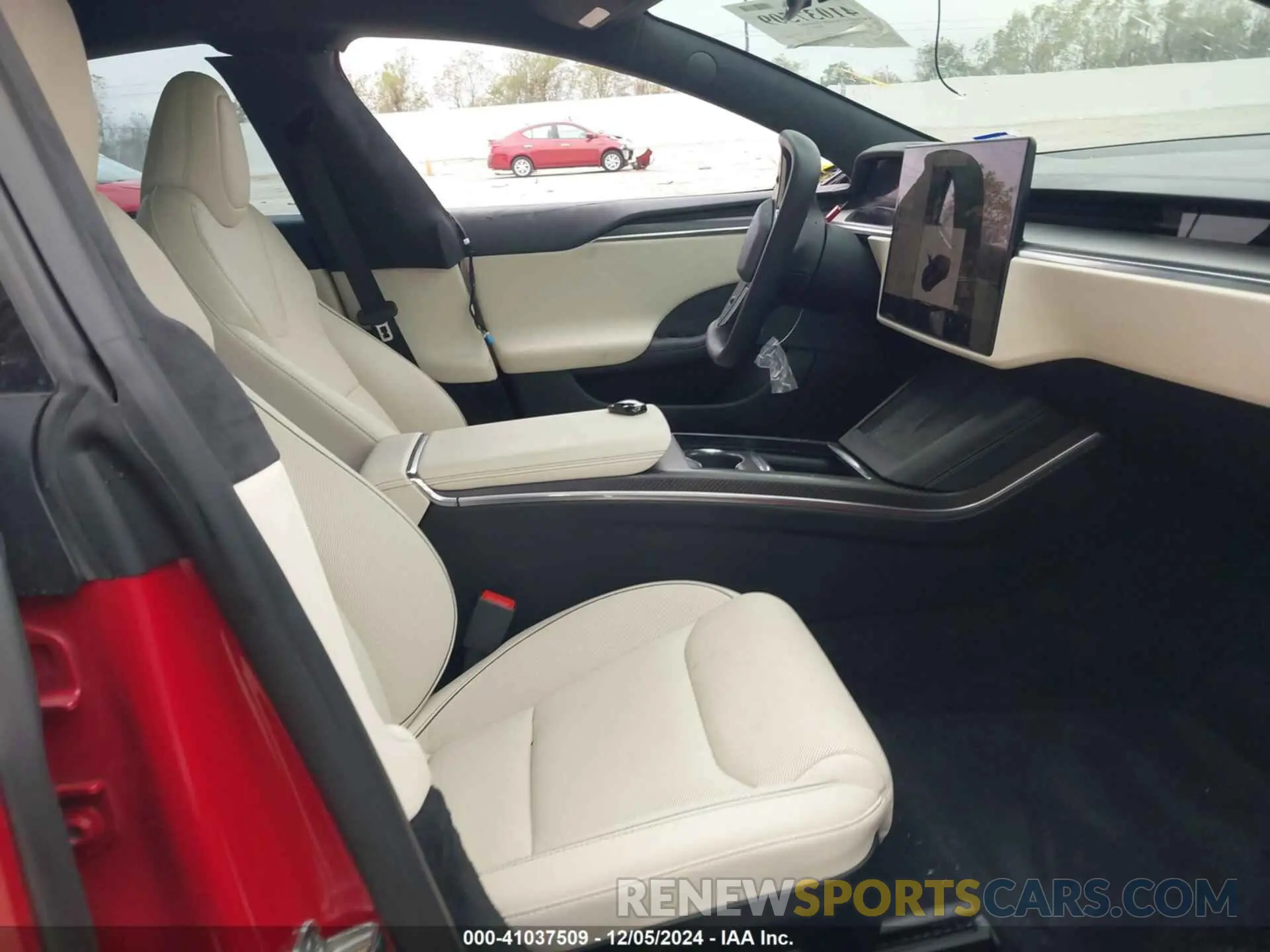 5 fotografías del automóvil dañado 5YJSA1E69MF438080 TESLA MODEL S 2021
