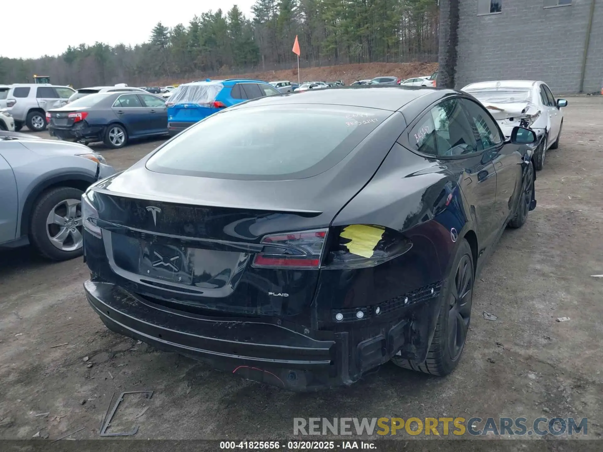 16 fotografías del automóvil dañado 5YJSA1E69MF439147 TESLA MODEL S 2021
