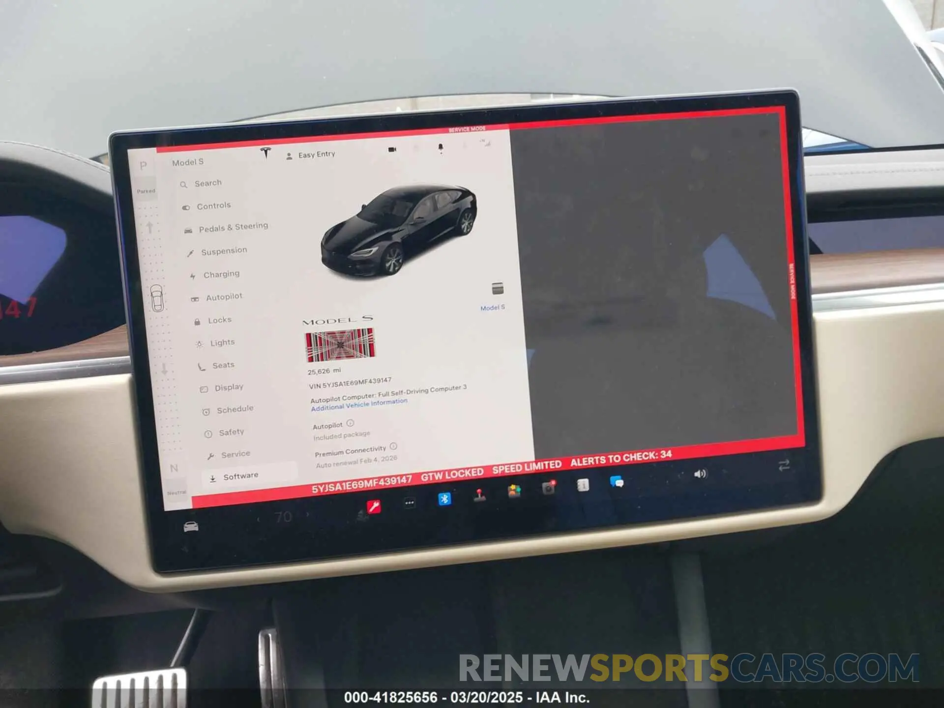18 fotografías del automóvil dañado 5YJSA1E69MF439147 TESLA MODEL S 2021