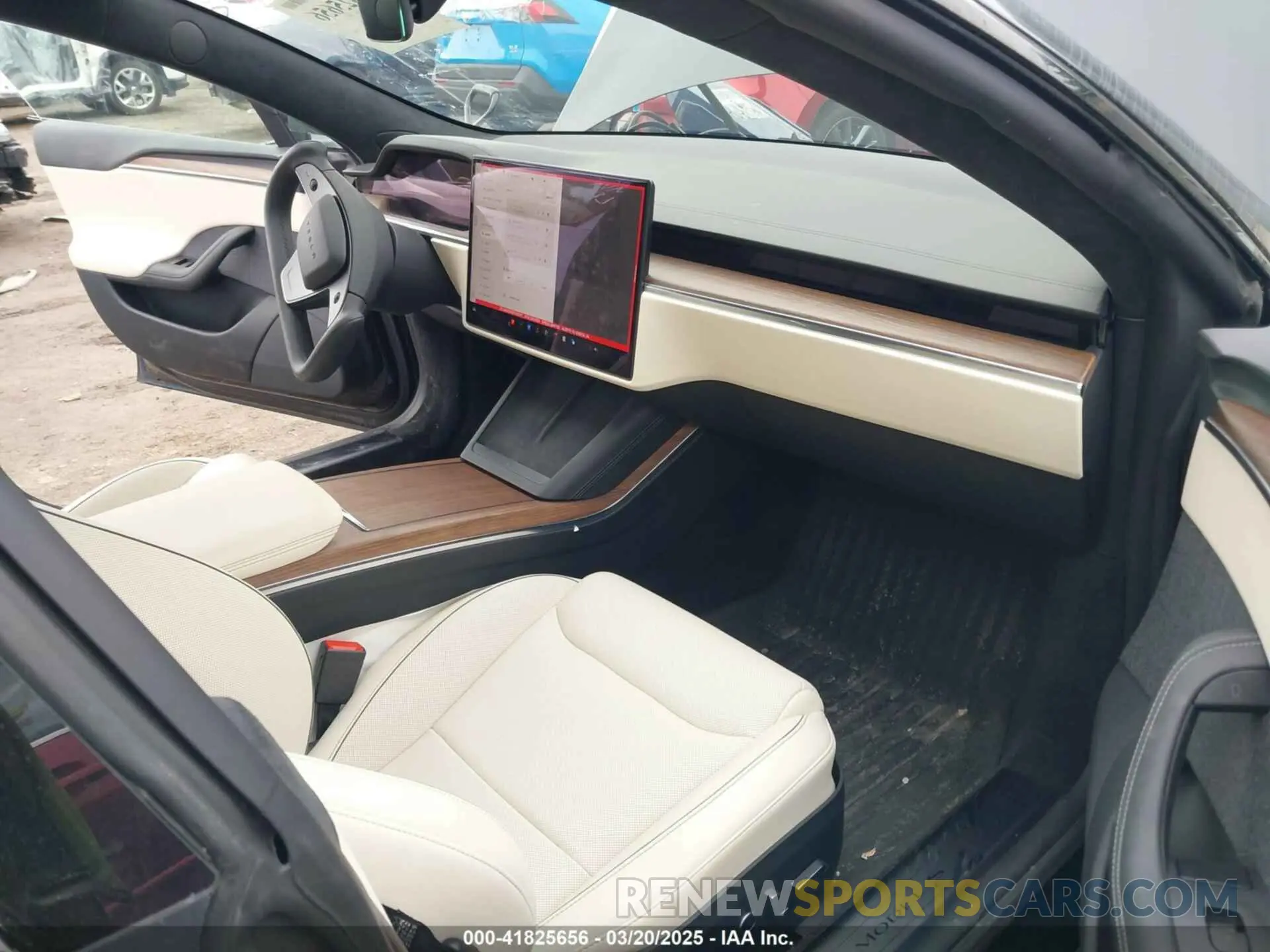 5 fotografías del automóvil dañado 5YJSA1E69MF439147 TESLA MODEL S 2021