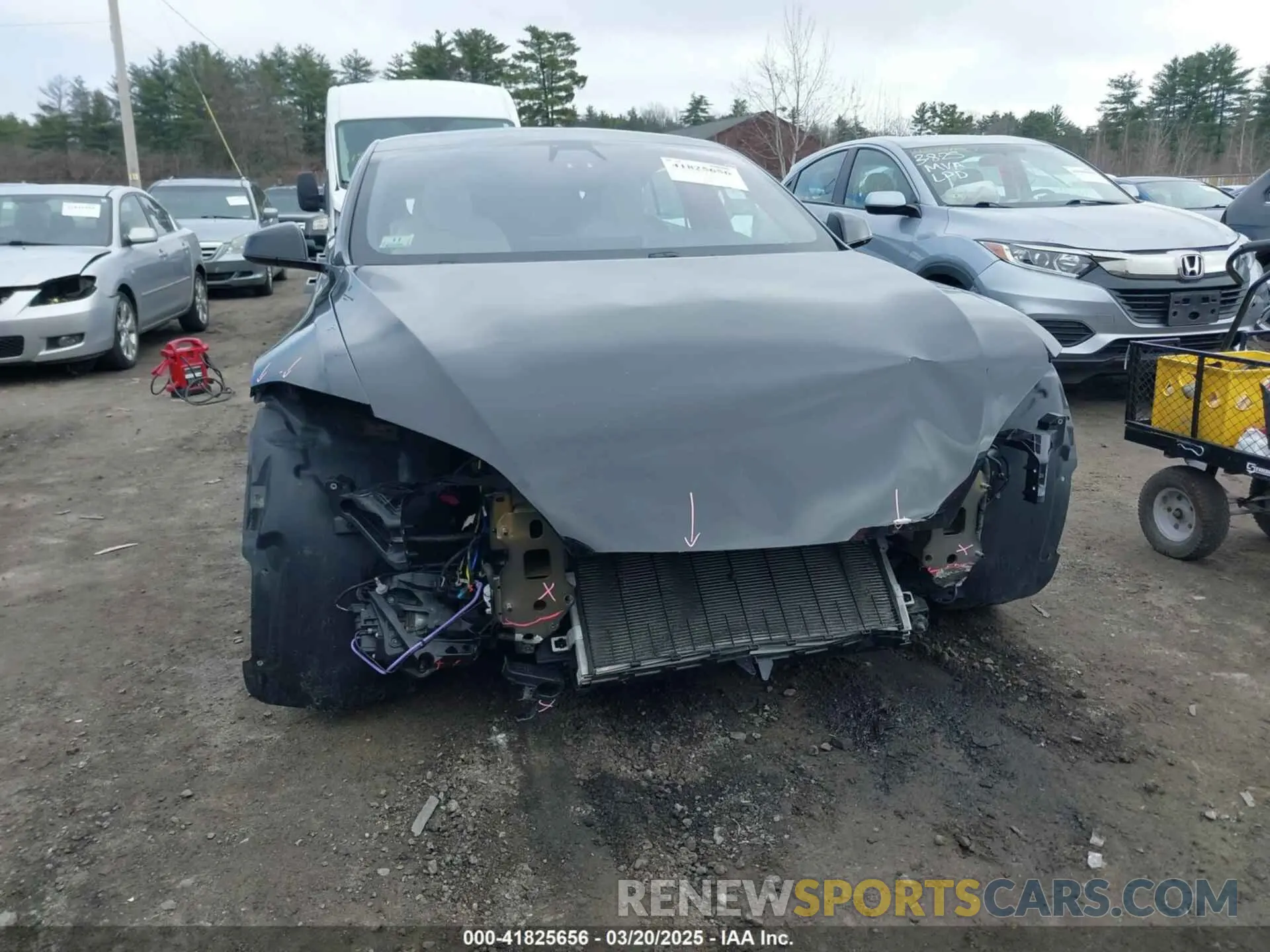 6 fotografías del automóvil dañado 5YJSA1E69MF439147 TESLA MODEL S 2021