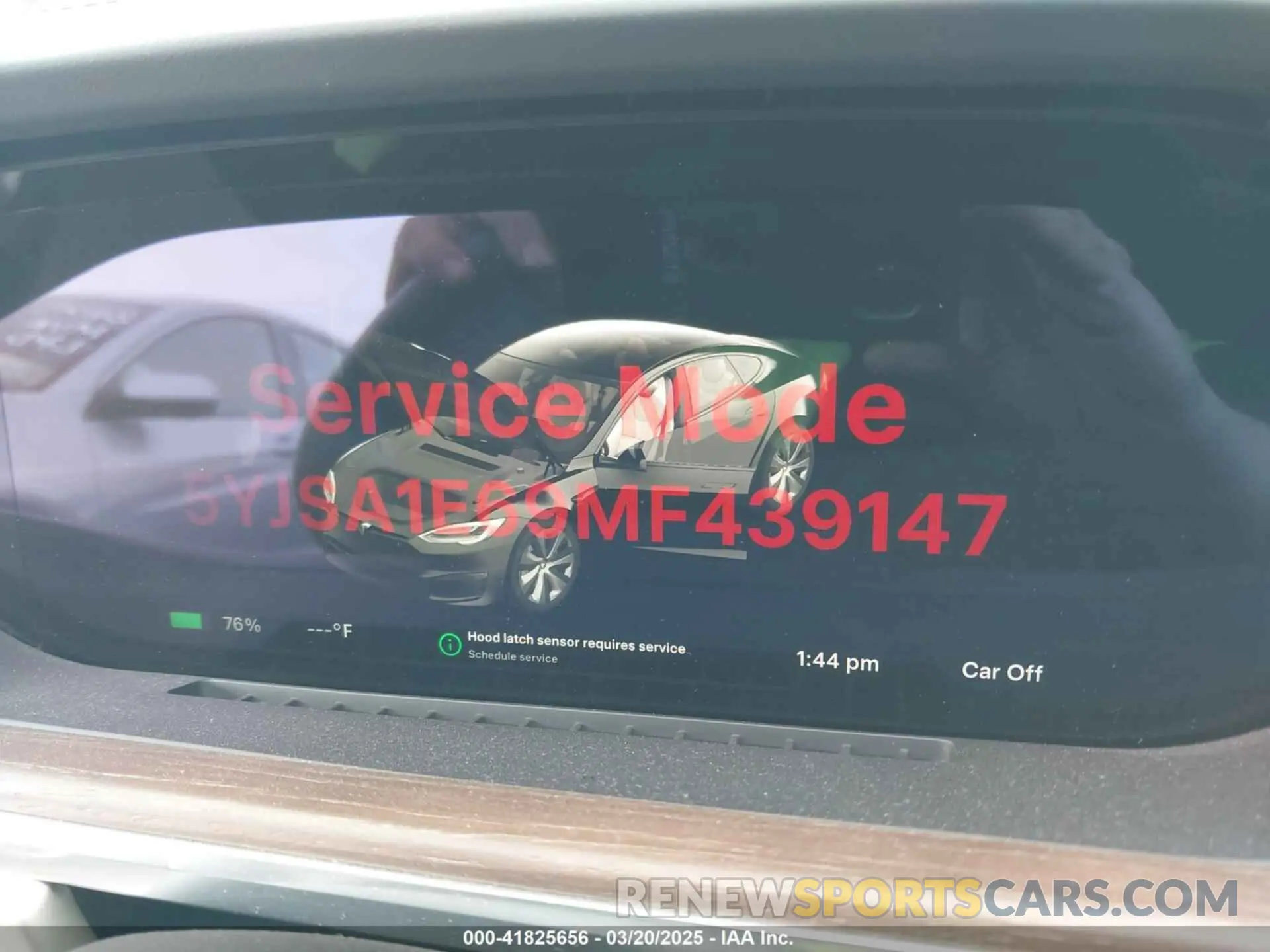 7 fotografías del automóvil dañado 5YJSA1E69MF439147 TESLA MODEL S 2021