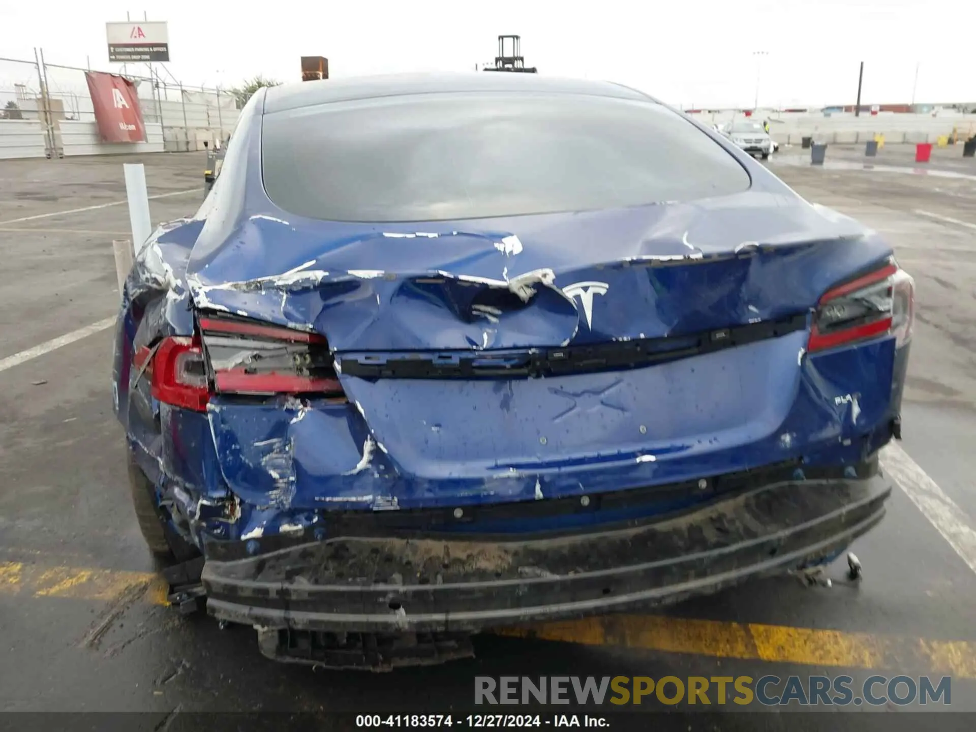 6 fotografías del automóvil dañado 5YJSA1E69MF449385 TESLA MODEL S 2021