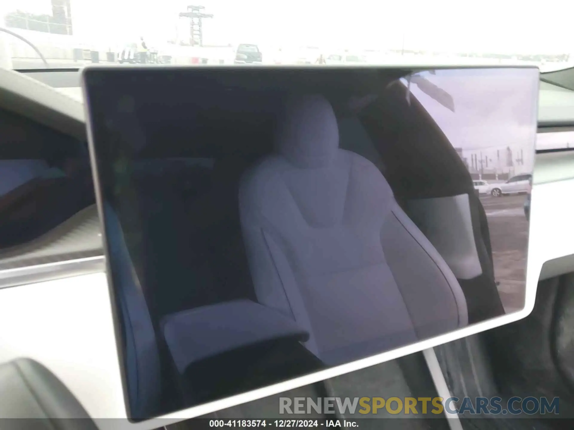 7 fotografías del automóvil dañado 5YJSA1E69MF449385 TESLA MODEL S 2021