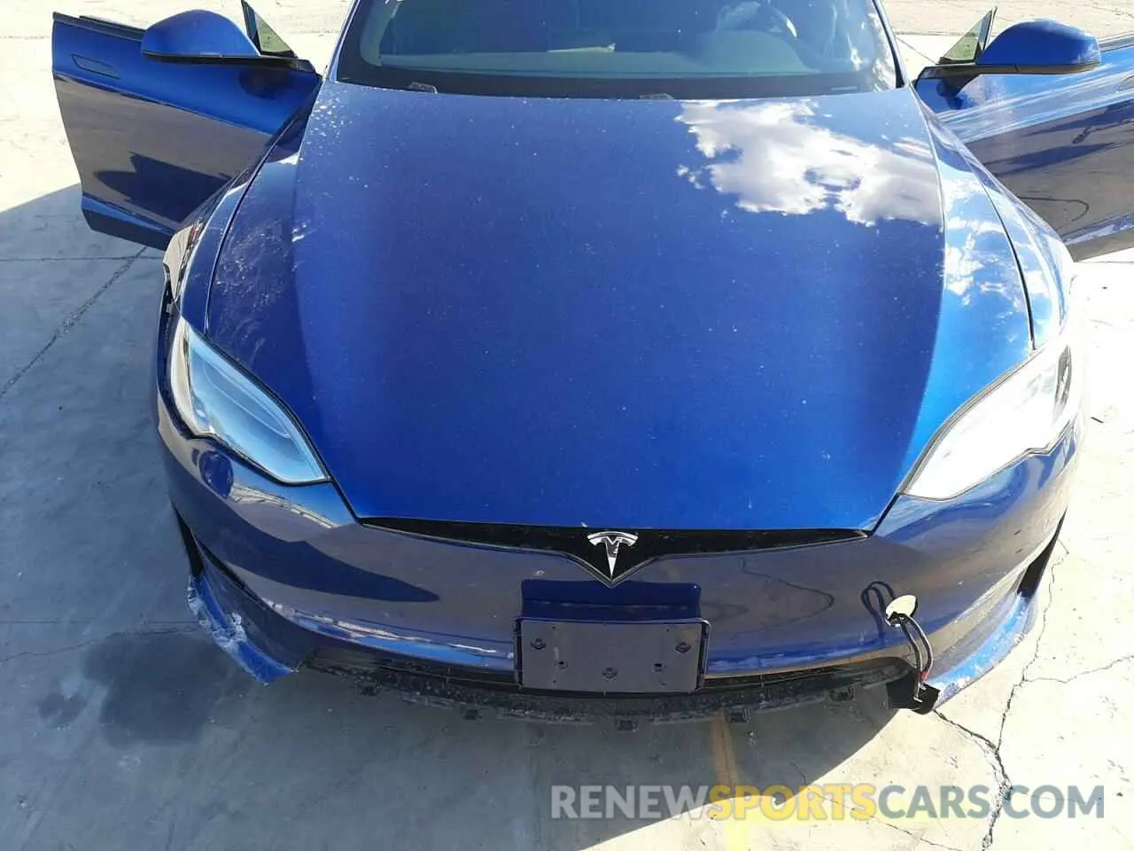 7 fotografías del automóvil dañado 5YJSA1E69MF452352 TESLA MODEL S 2021