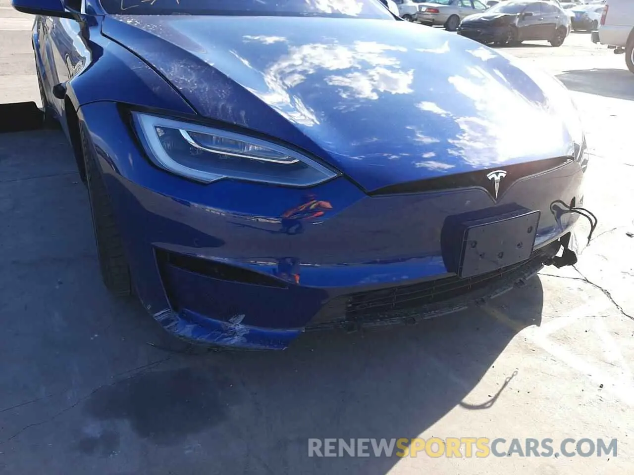 9 fotografías del automóvil dañado 5YJSA1E69MF452352 TESLA MODEL S 2021