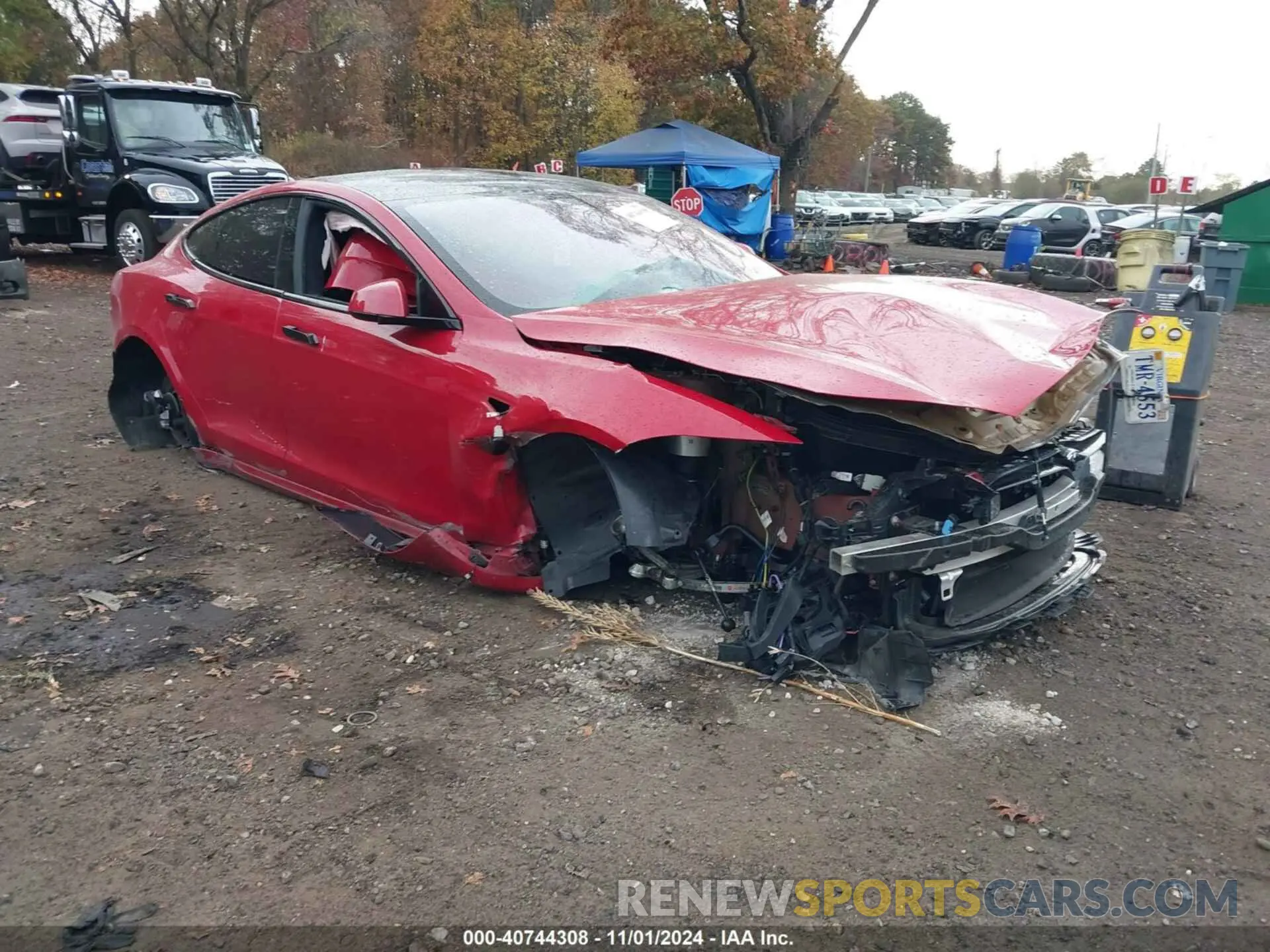 1 fotografías del automóvil dañado 5YJSA1E6XMF451632 TESLA MODEL S 2021