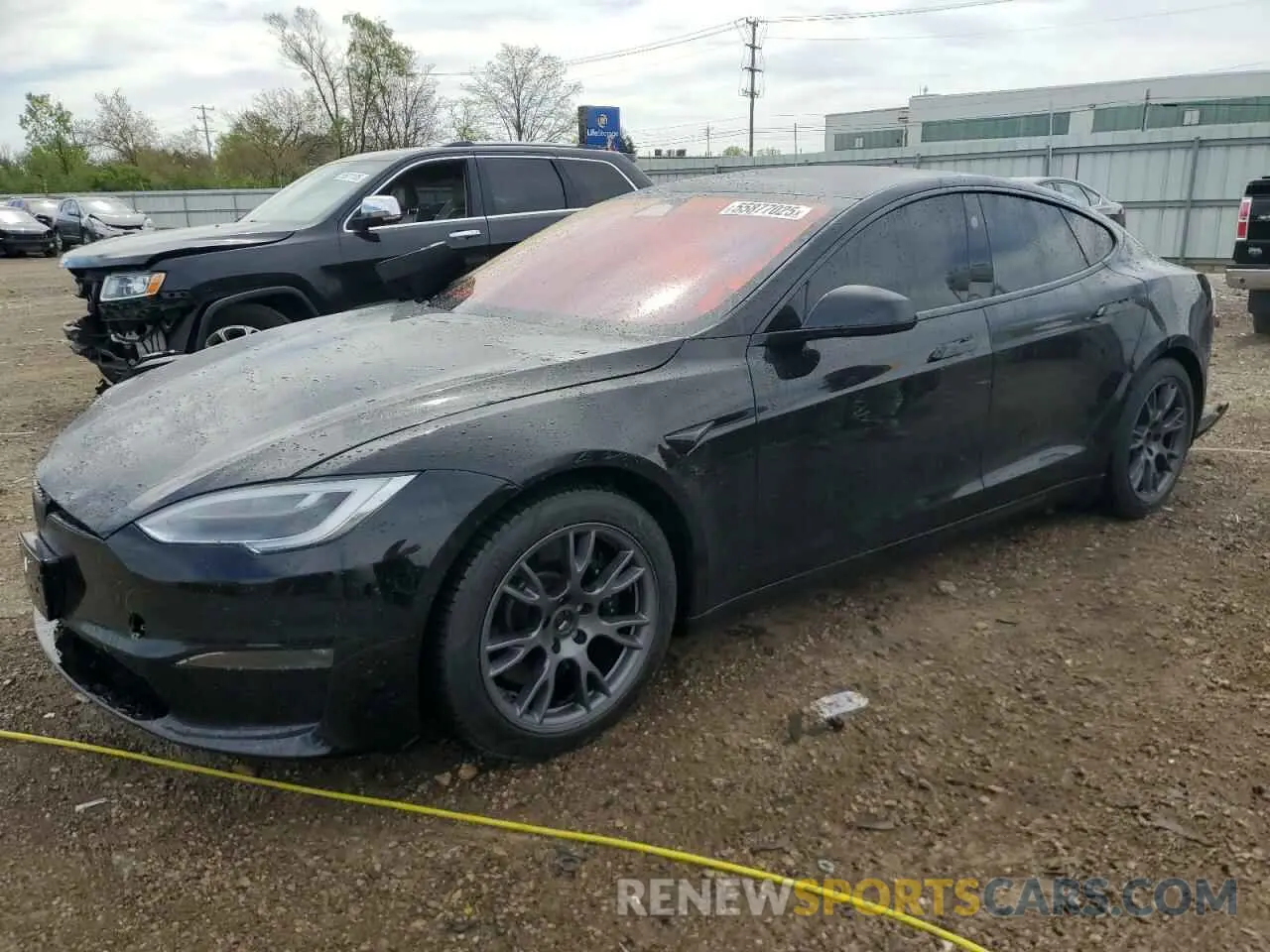 1 fotografías del automóvil dañado 5YJSA1E6XMF456295 TESLA MODEL S 2021