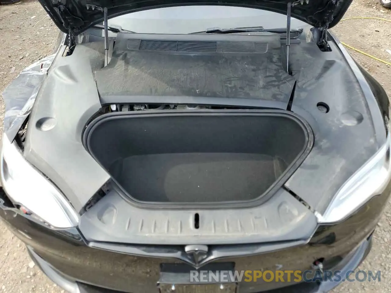 11 fotografías del automóvil dañado 5YJSA1E6XMF456295 TESLA MODEL S 2021