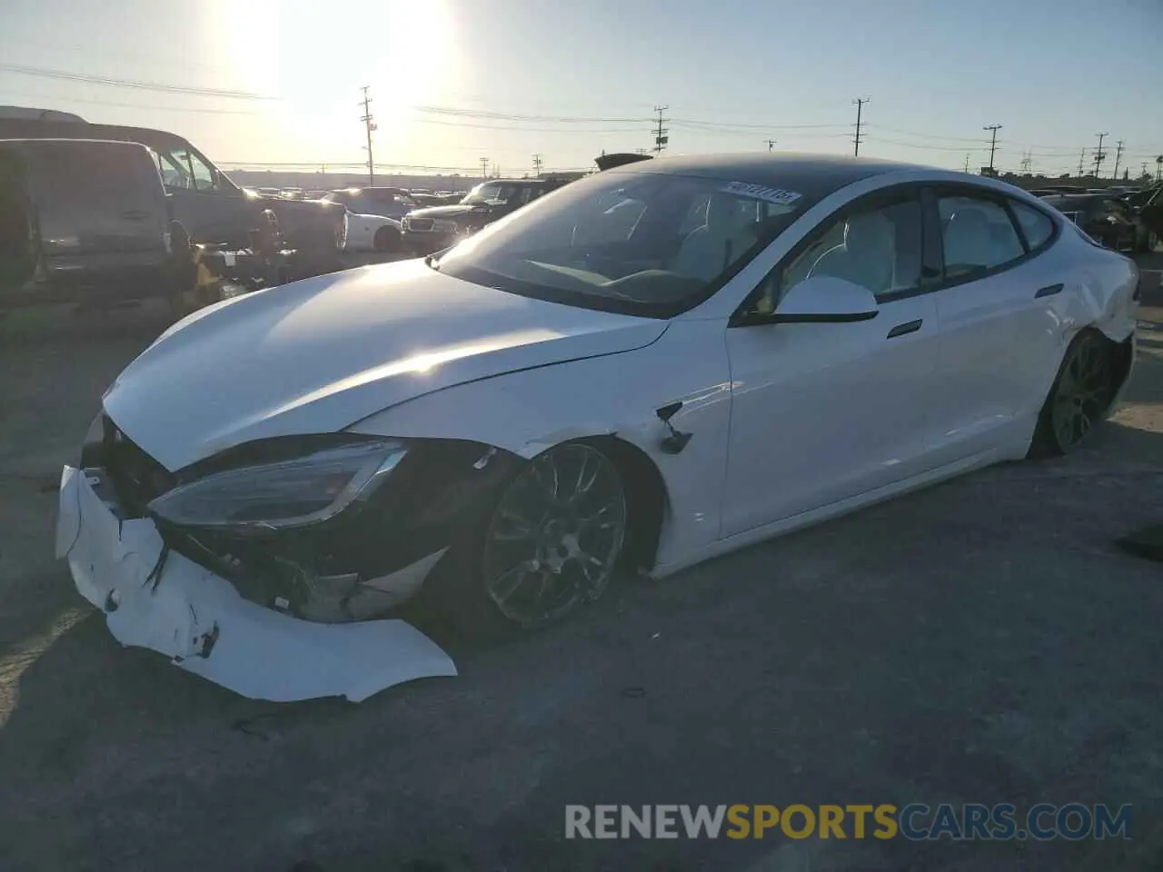 1 fotografías del automóvil dañado 5YJSA1E50NF467489 TESLA MODEL S 2022