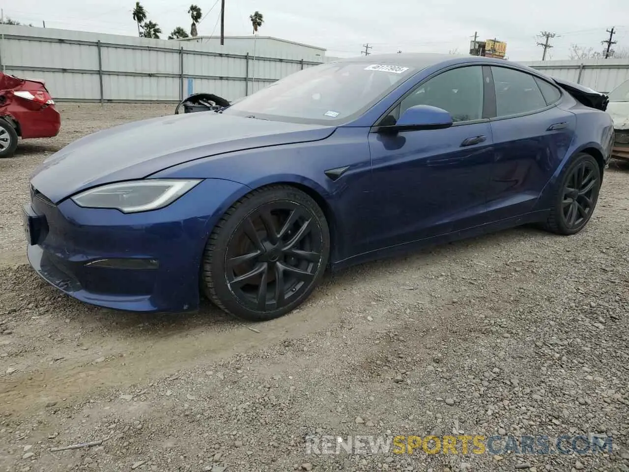 1 fotografías del automóvil dañado 5YJSA1E50NF477407 TESLA MODEL S 2022