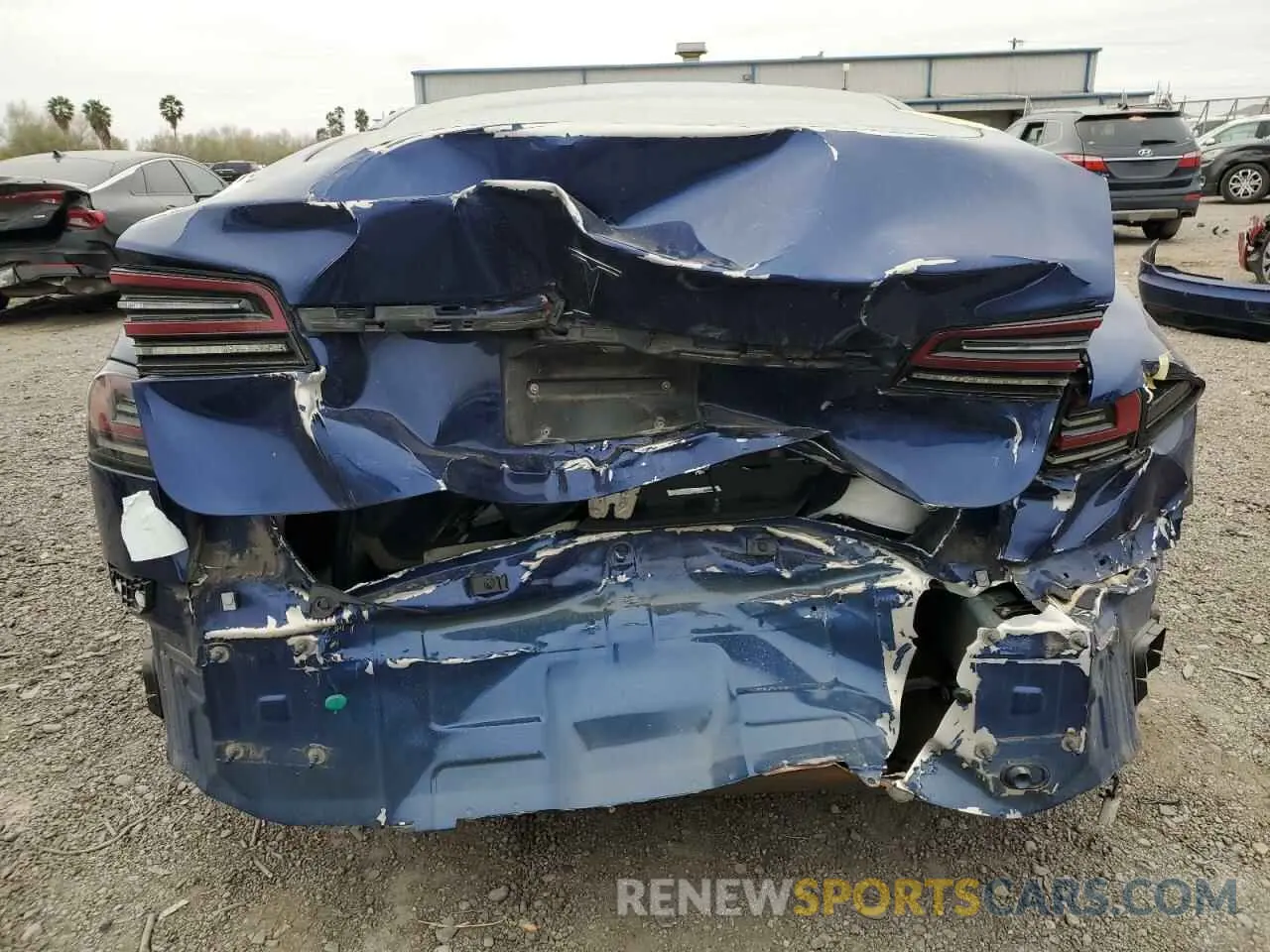6 fotografías del automóvil dañado 5YJSA1E50NF477407 TESLA MODEL S 2022