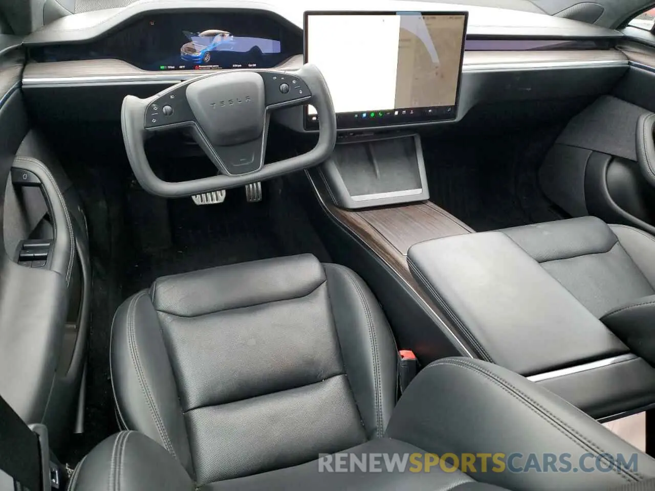 8 fotografías del automóvil dañado 5YJSA1E50NF477407 TESLA MODEL S 2022