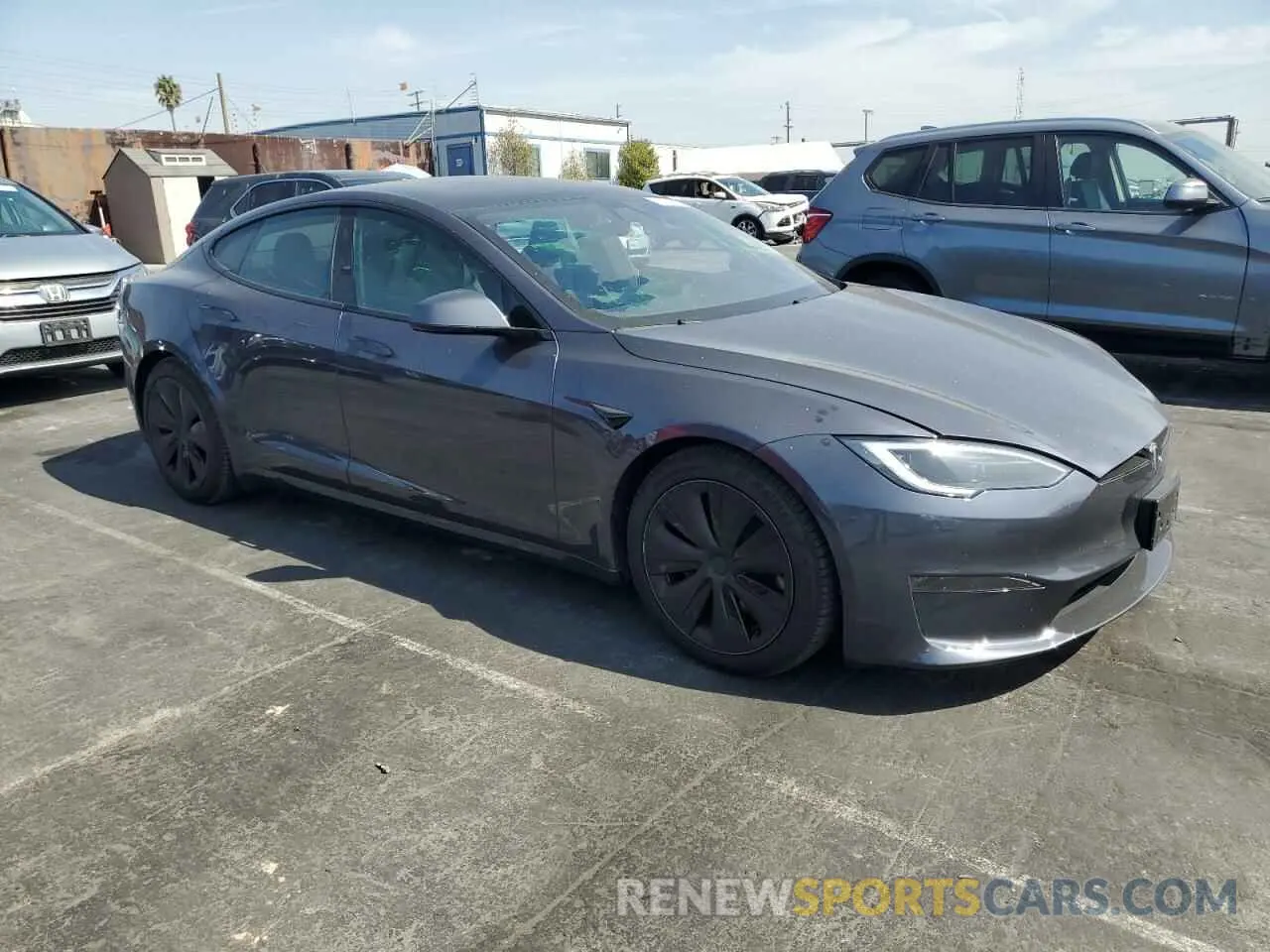 4 fotografías del automóvil dañado 5YJSA1E50NF490092 TESLA MODEL S 2022