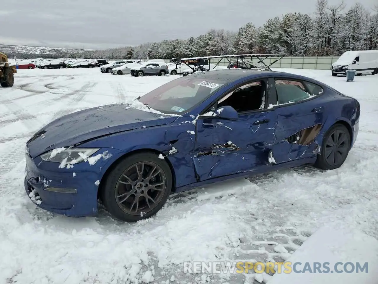 1 fotografías del automóvil dañado 5YJSA1E50NF493767 TESLA MODEL S 2022