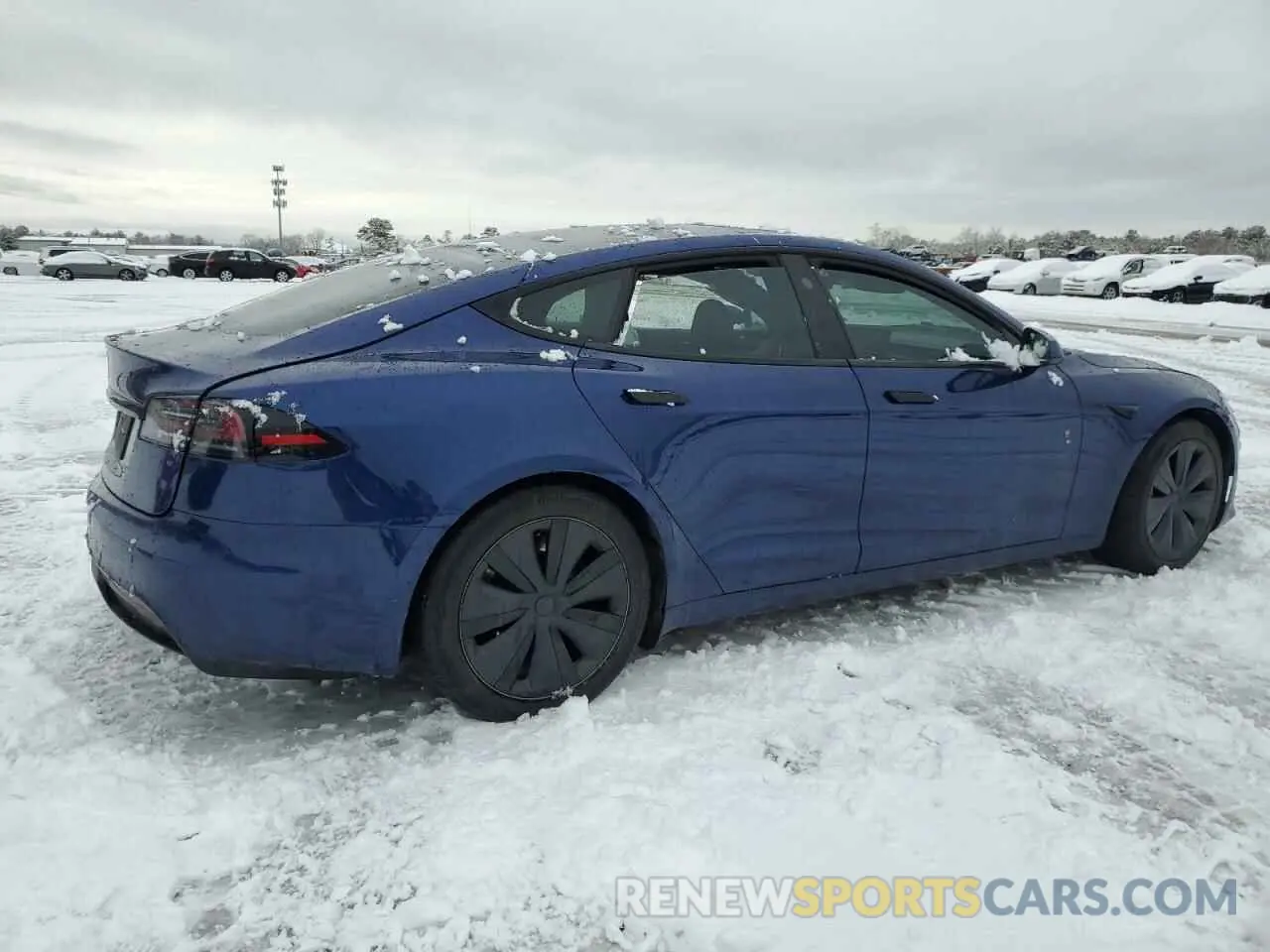 3 fotografías del automóvil dañado 5YJSA1E50NF493767 TESLA MODEL S 2022