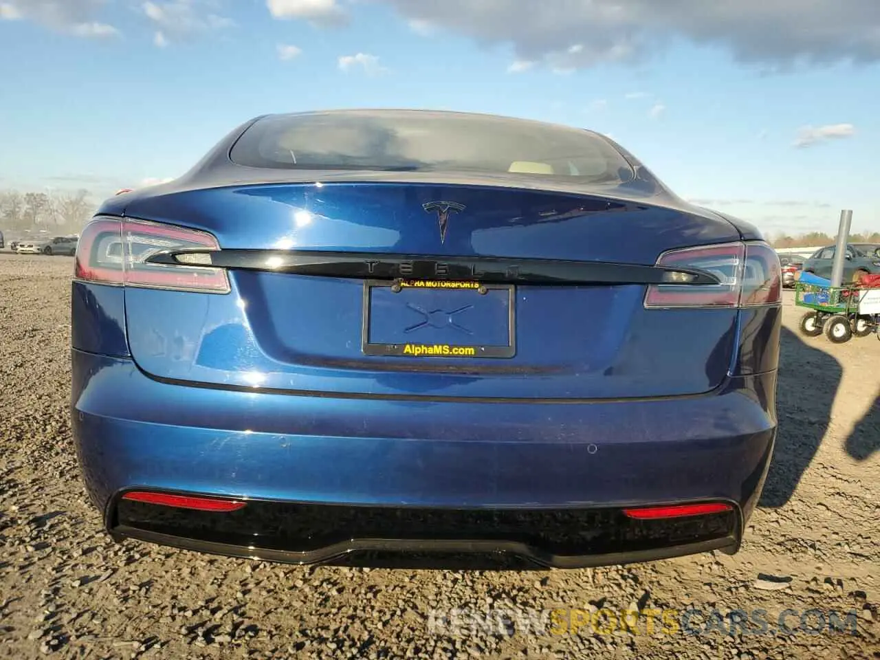 6 fotografías del automóvil dañado 5YJSA1E51NF460731 TESLA MODEL S 2022