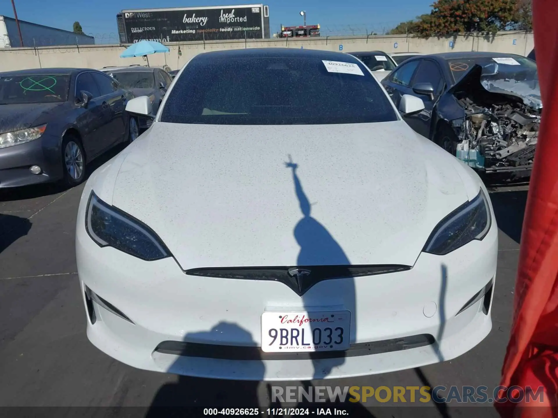 12 fotografías del automóvil dañado 5YJSA1E51NF479943 TESLA MODEL S 2022