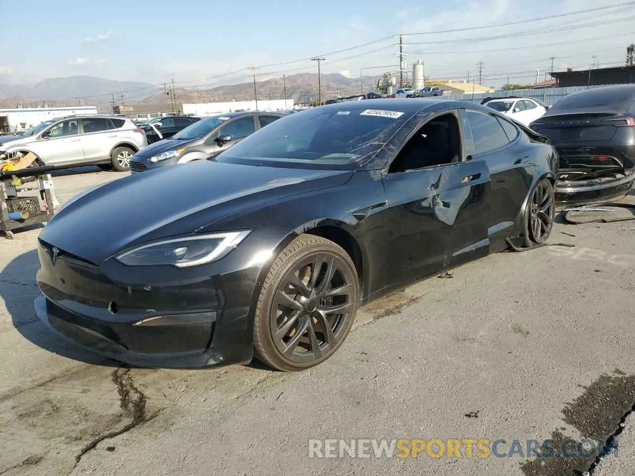 1 fotografías del automóvil dañado 5YJSA1E51NF482745 TESLA MODEL S 2022