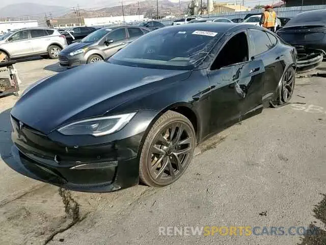11 fotografías del automóvil dañado 5YJSA1E51NF482745 TESLA MODEL S 2022