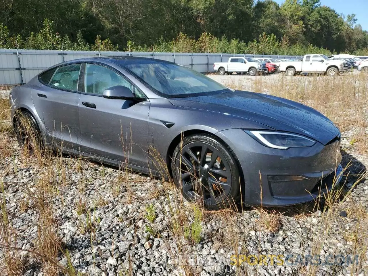 4 fotografías del automóvil dañado 5YJSA1E51NF488545 TESLA MODEL S 2022