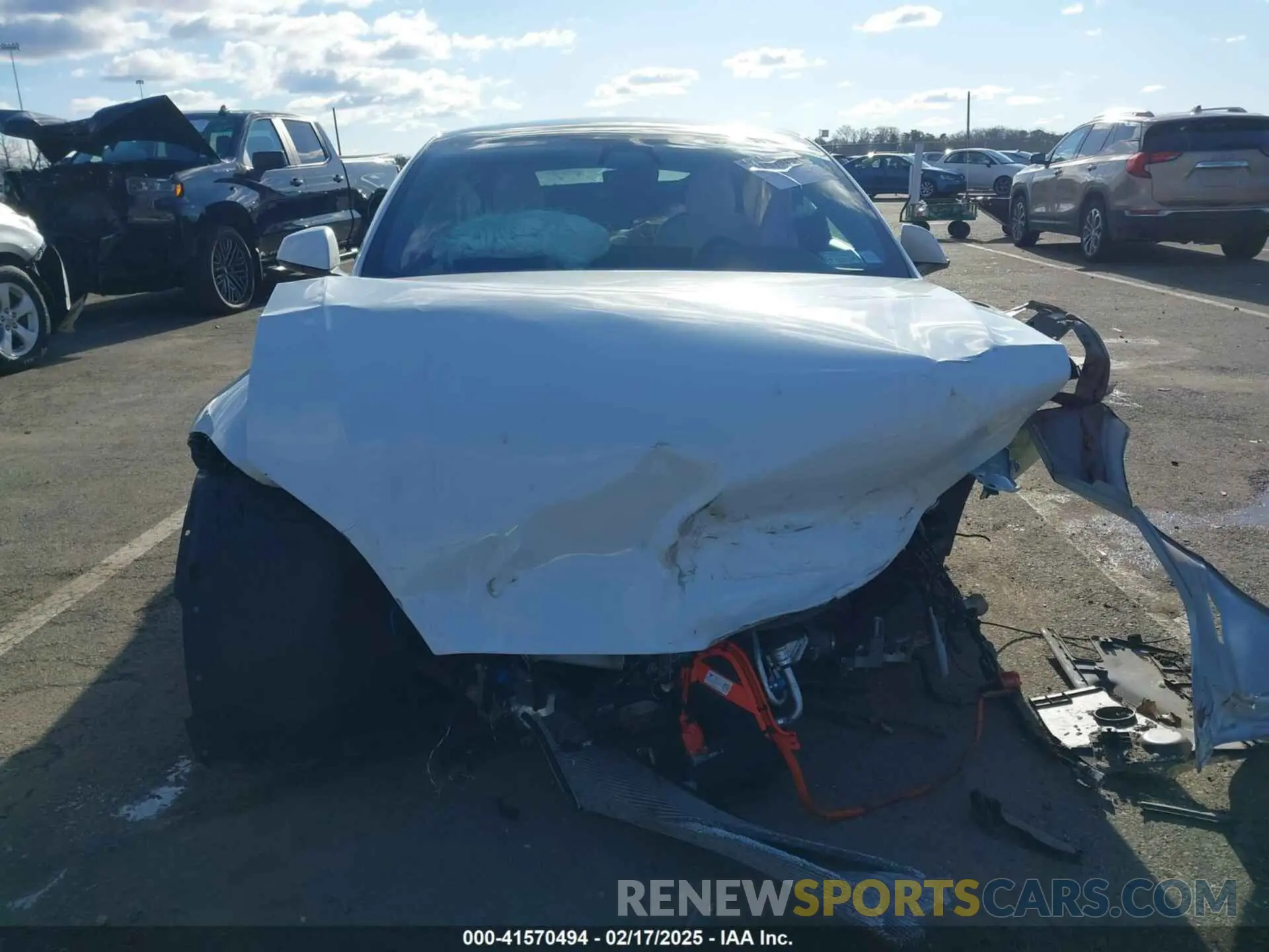 12 fotografías del automóvil dañado 5YJSA1E51NF491493 TESLA MODEL S 2022