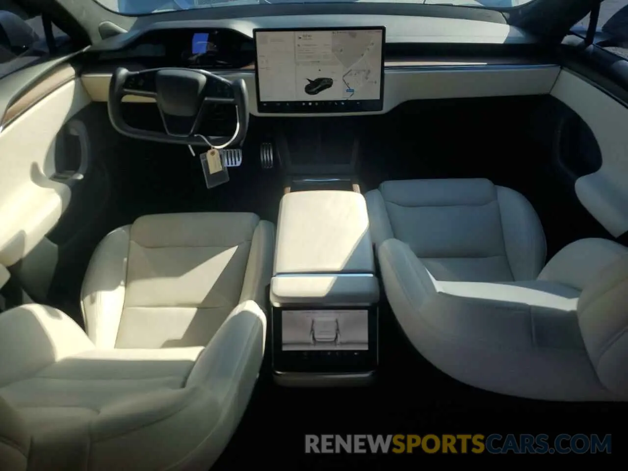 8 fotografías del automóvil dañado 5YJSA1E52NF464464 TESLA MODEL S 2022