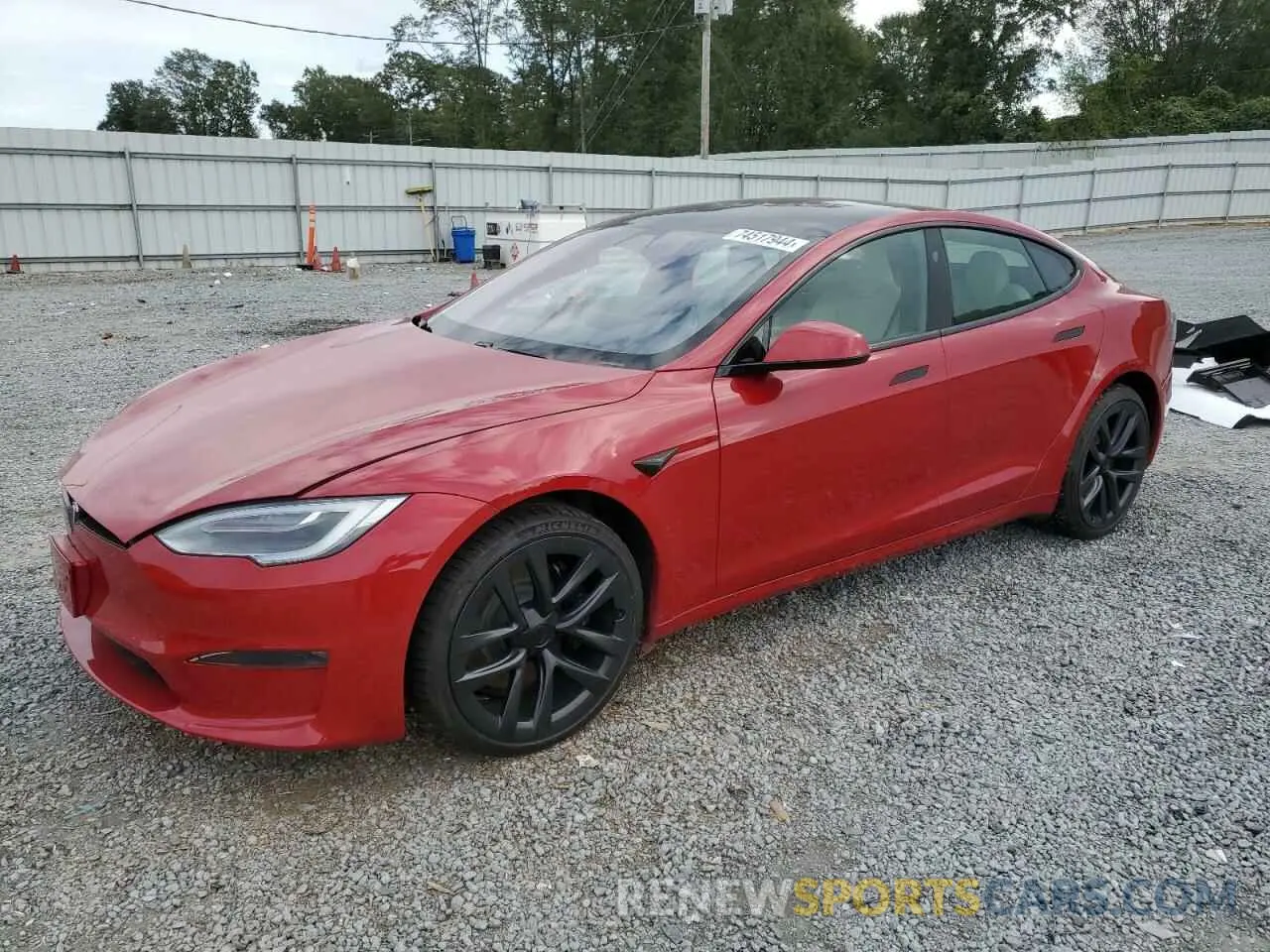 1 fotografías del automóvil dañado 5YJSA1E52NF470622 TESLA MODEL S 2022