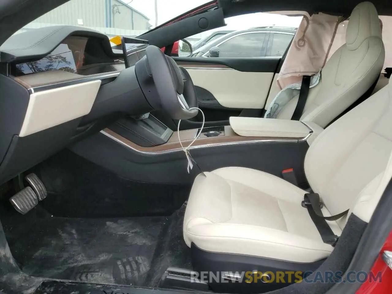7 fotografías del automóvil dañado 5YJSA1E52NF470622 TESLA MODEL S 2022