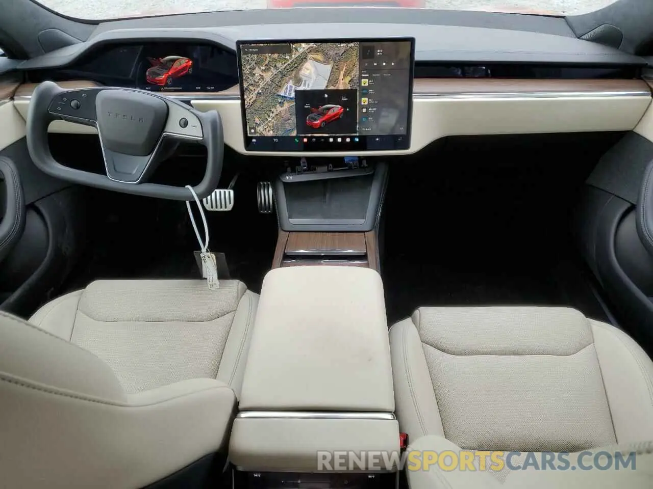 8 fotografías del automóvil dañado 5YJSA1E52NF470622 TESLA MODEL S 2022