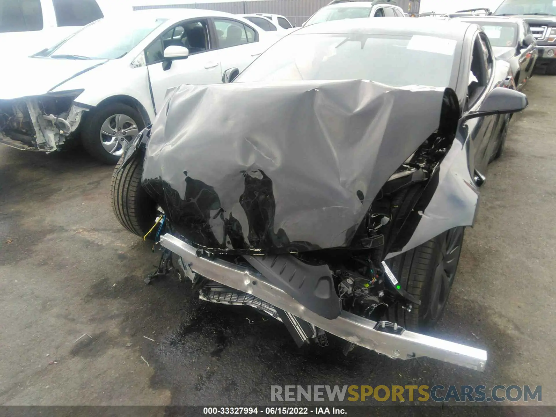 6 fotografías del automóvil dañado 5YJSA1E52NF473939 TESLA MODEL S 2022