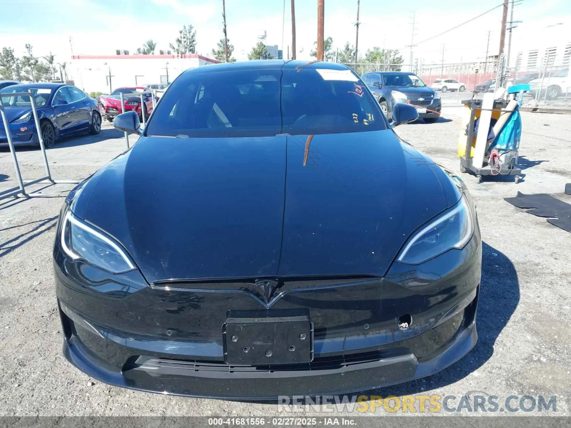 12 fotografías del automóvil dañado 5YJSA1E52NF488134 TESLA MODEL S 2022