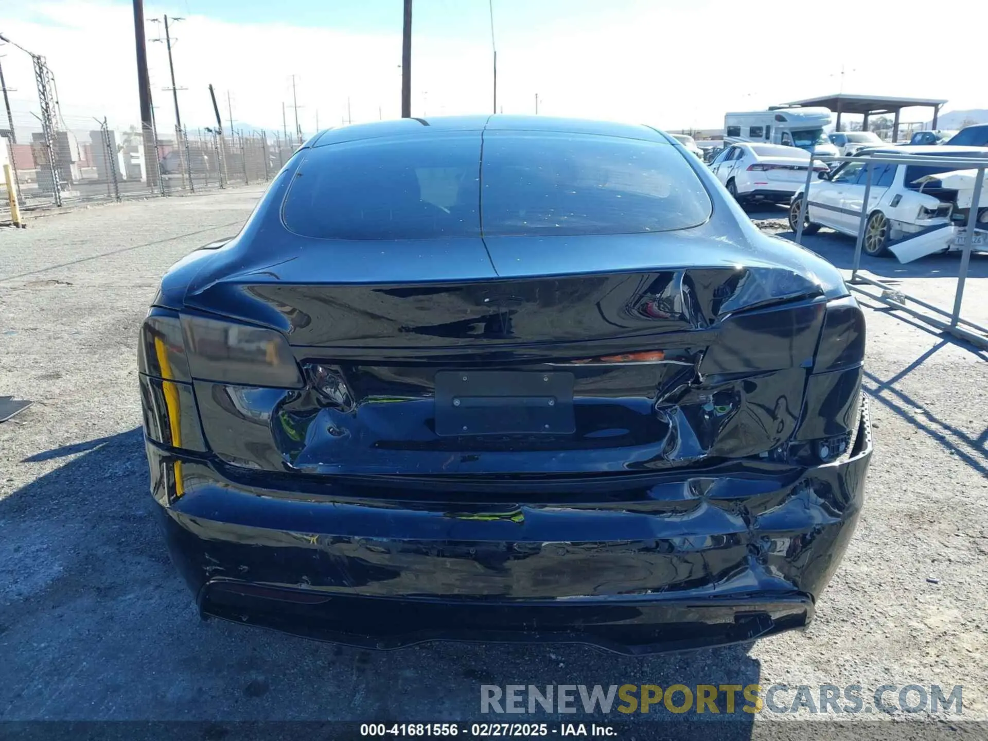 16 fotografías del automóvil dañado 5YJSA1E52NF488134 TESLA MODEL S 2022