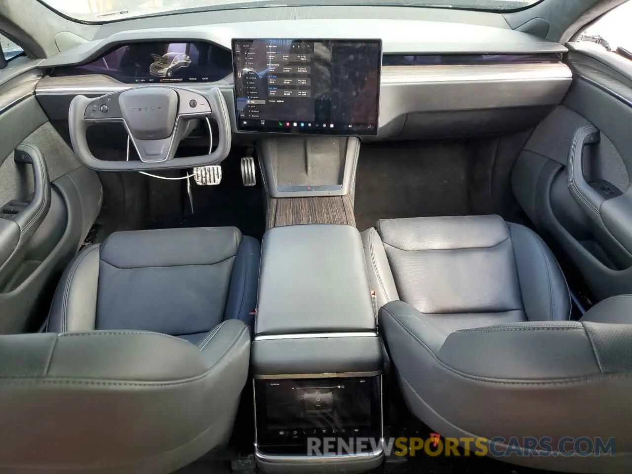 8 fotografías del automóvil dañado 5YJSA1E52NF493608 TESLA MODEL S 2022