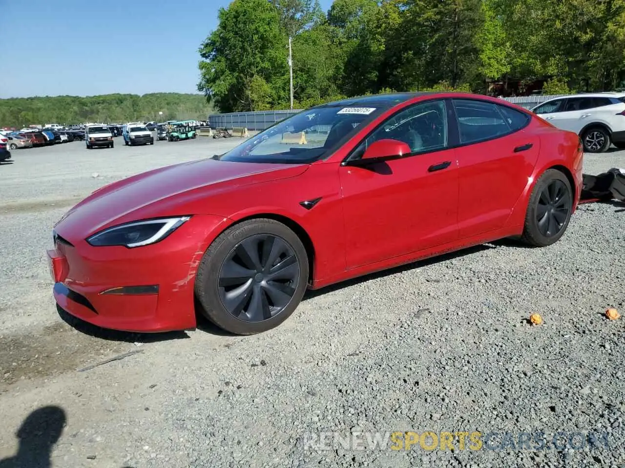 1 fotografías del automóvil dañado 5YJSA1E52NF493799 TESLA MODEL S 2022