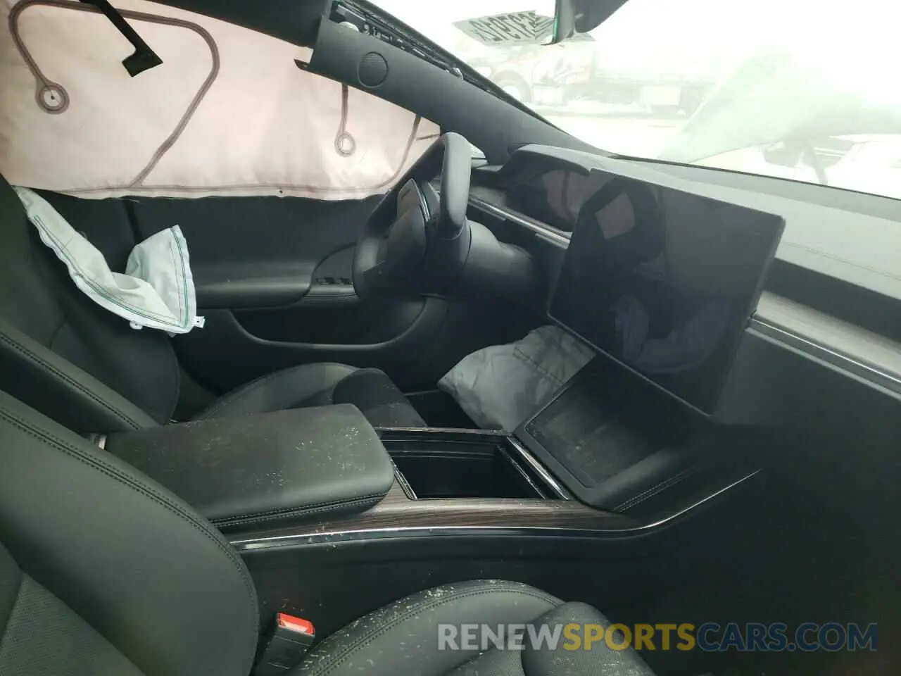 8 fotografías del automóvil dañado 5YJSA1E53NF461136 TESLA MODEL S 2022
