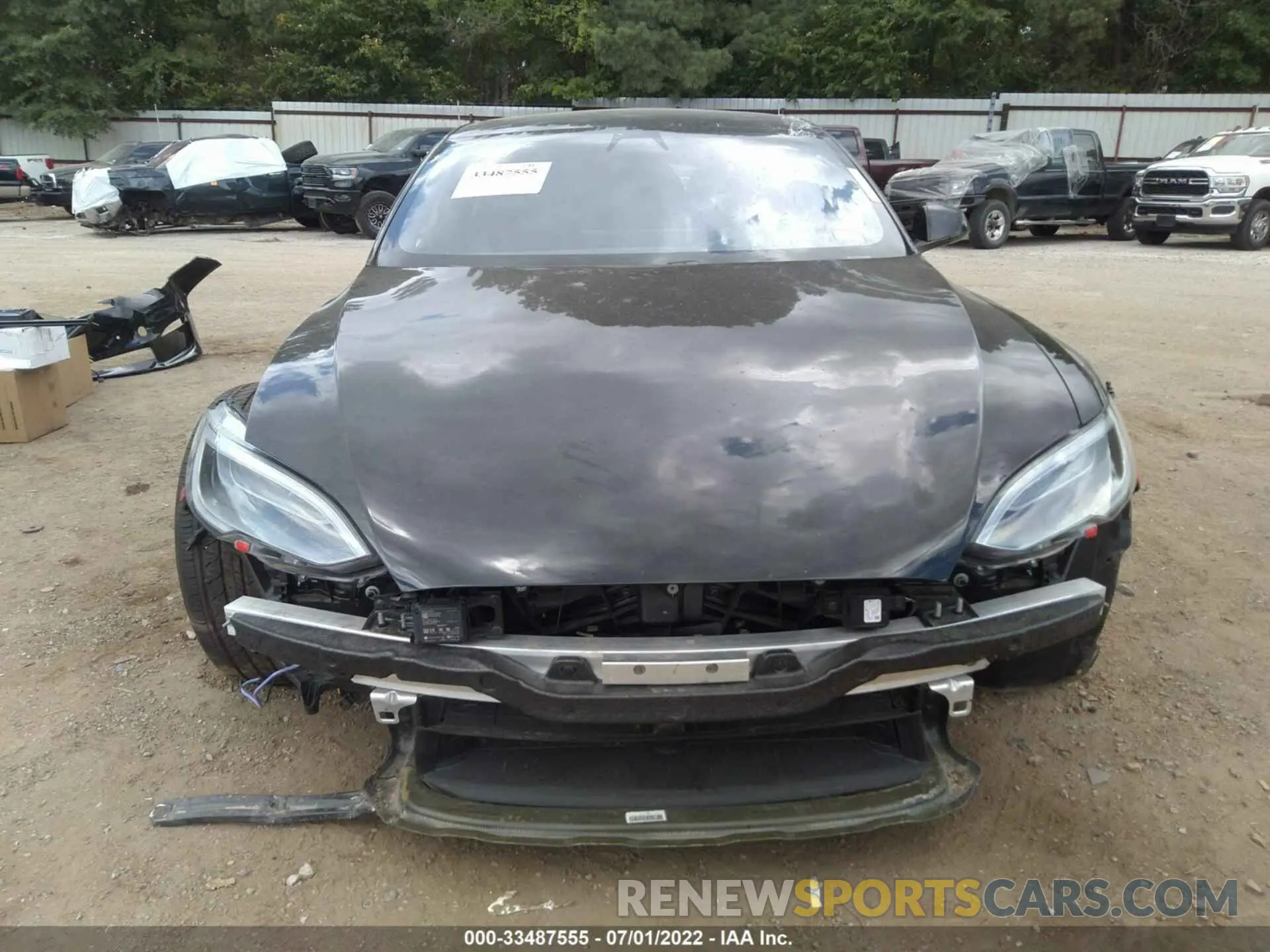 6 fotografías del automóvil dañado 5YJSA1E53NF470726 TESLA MODEL S 2022