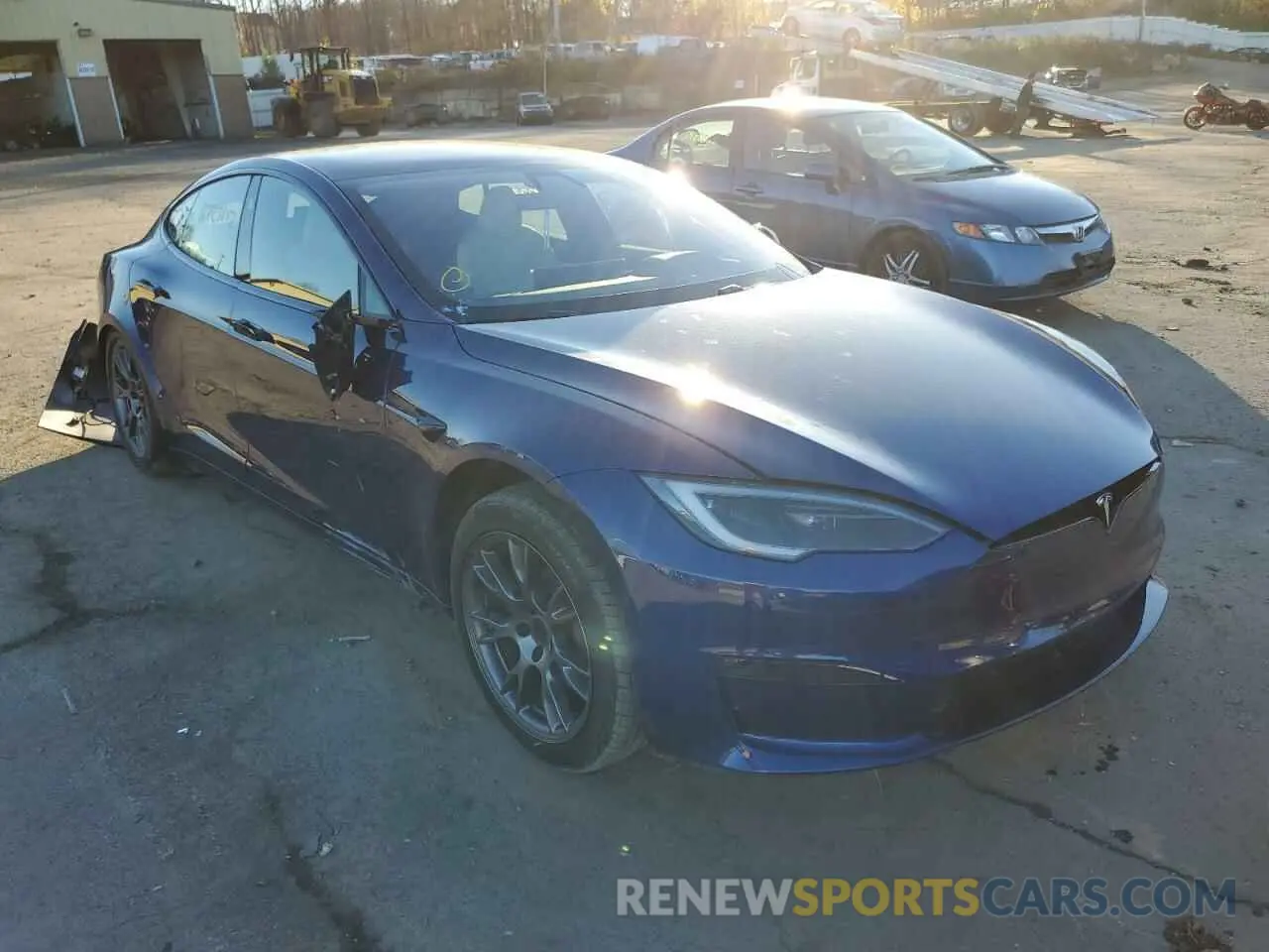 1 fotografías del automóvil dañado 5YJSA1E53NF475845 TESLA MODEL S 2022