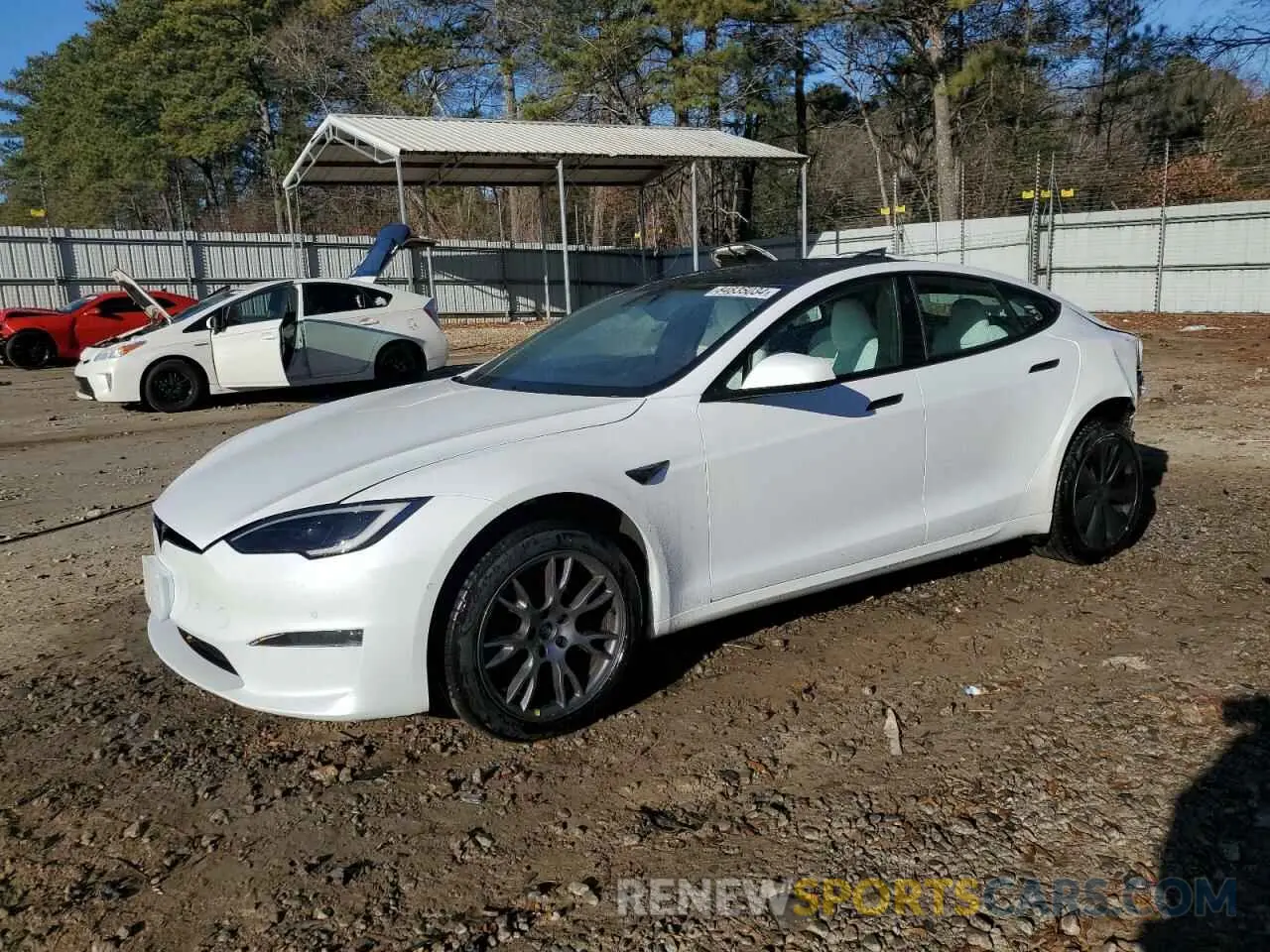 1 fotografías del automóvil dañado 5YJSA1E53NF478809 TESLA MODEL S 2022