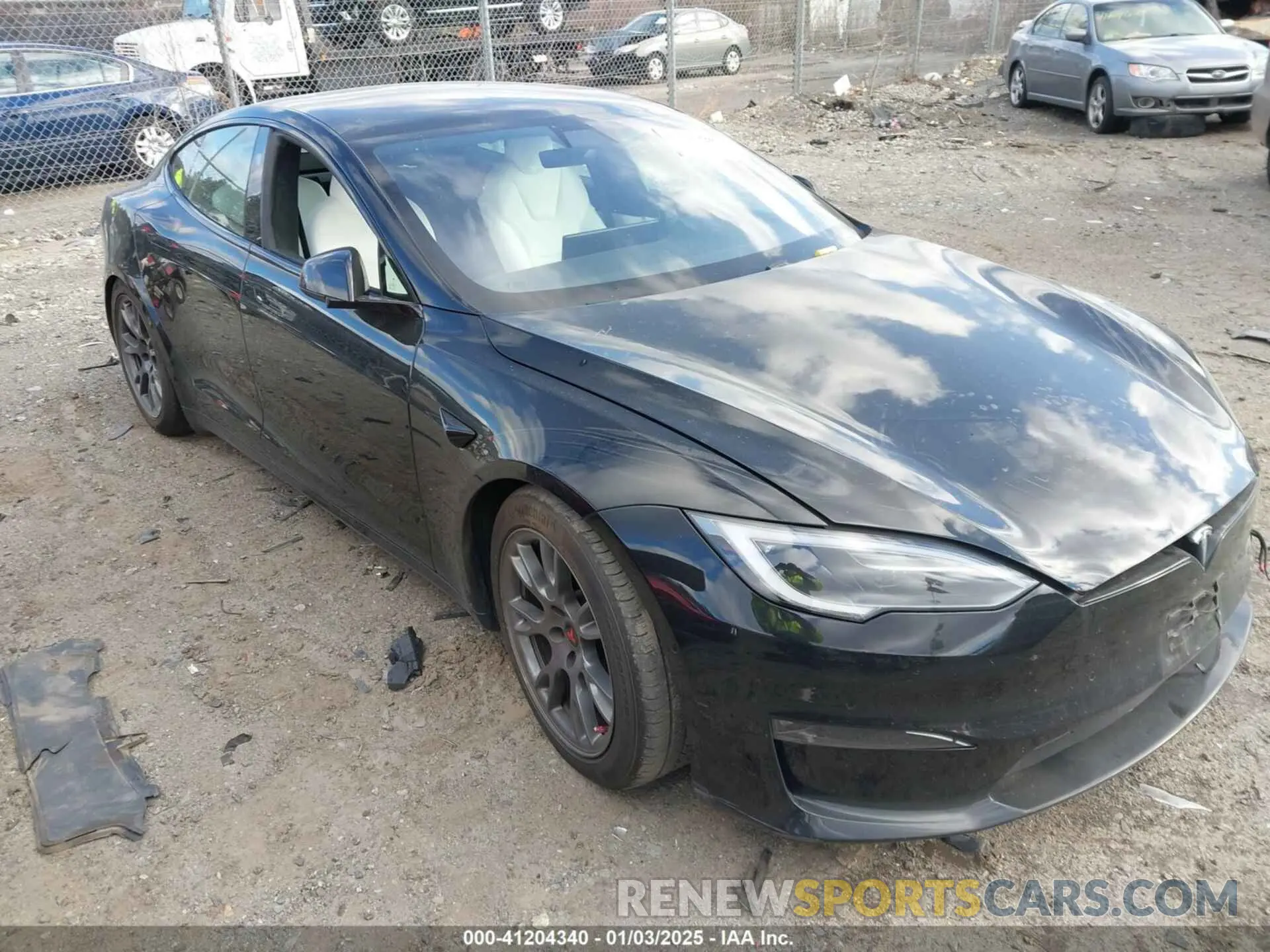 1 fotografías del automóvil dañado 5YJSA1E54NF476793 TESLA MODEL S 2022