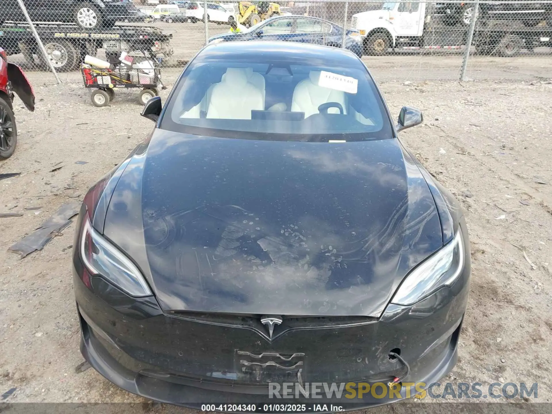 12 fotografías del automóvil dañado 5YJSA1E54NF476793 TESLA MODEL S 2022