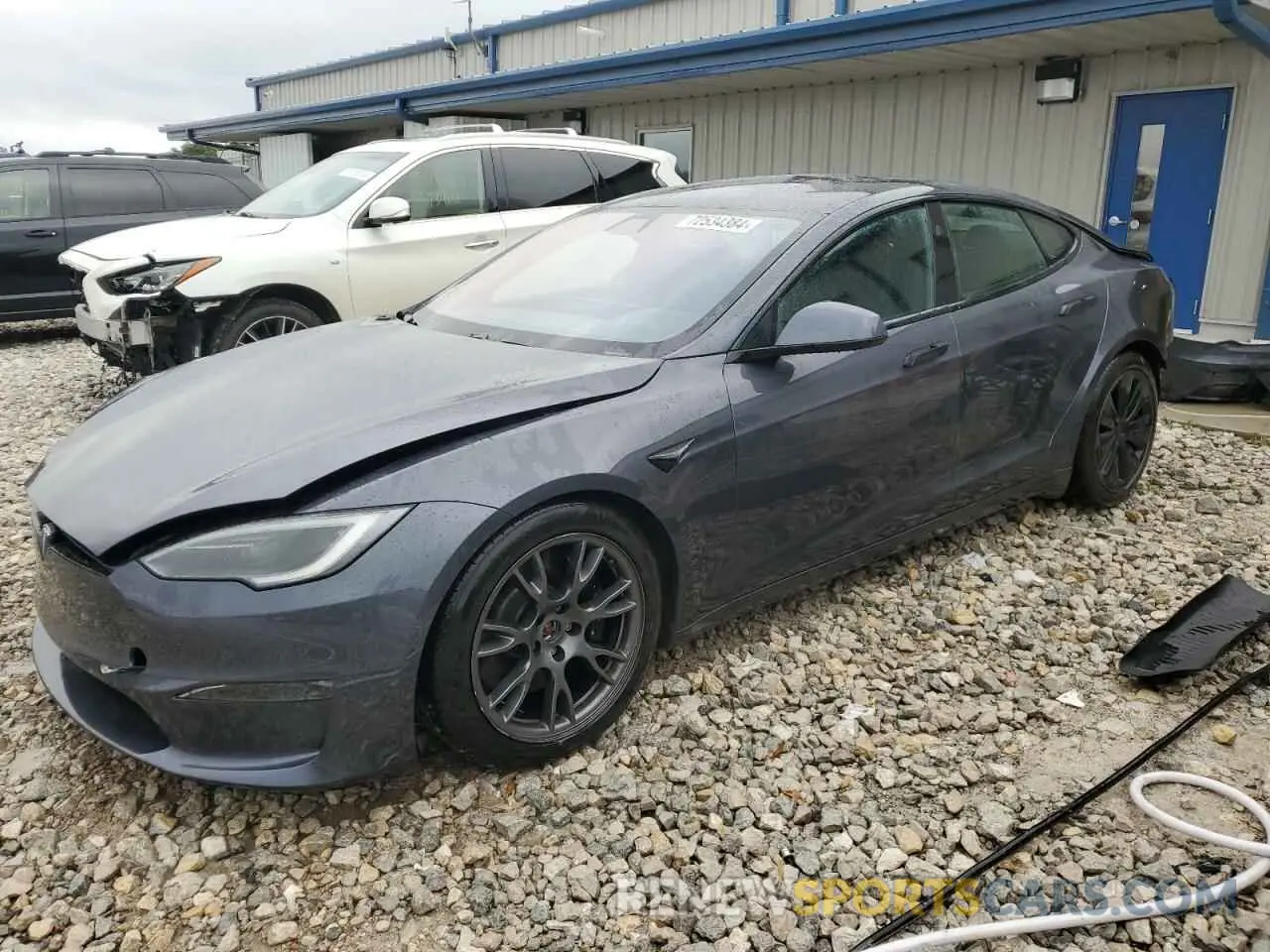 1 fotografías del automóvil dañado 5YJSA1E54NF477586 TESLA MODEL S 2022