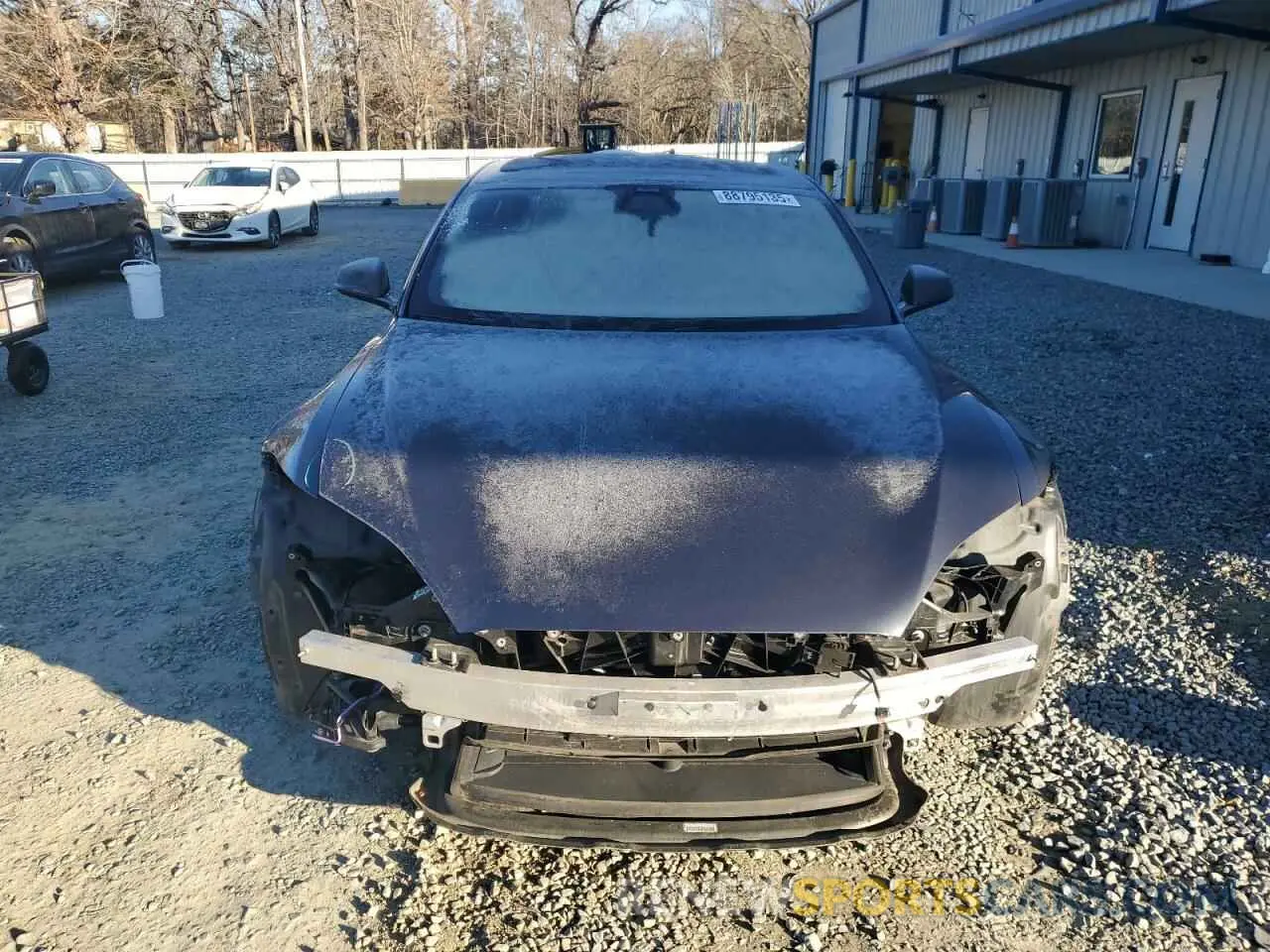 5 fotografías del automóvil dañado 5YJSA1E54NF479385 TESLA MODEL S 2022