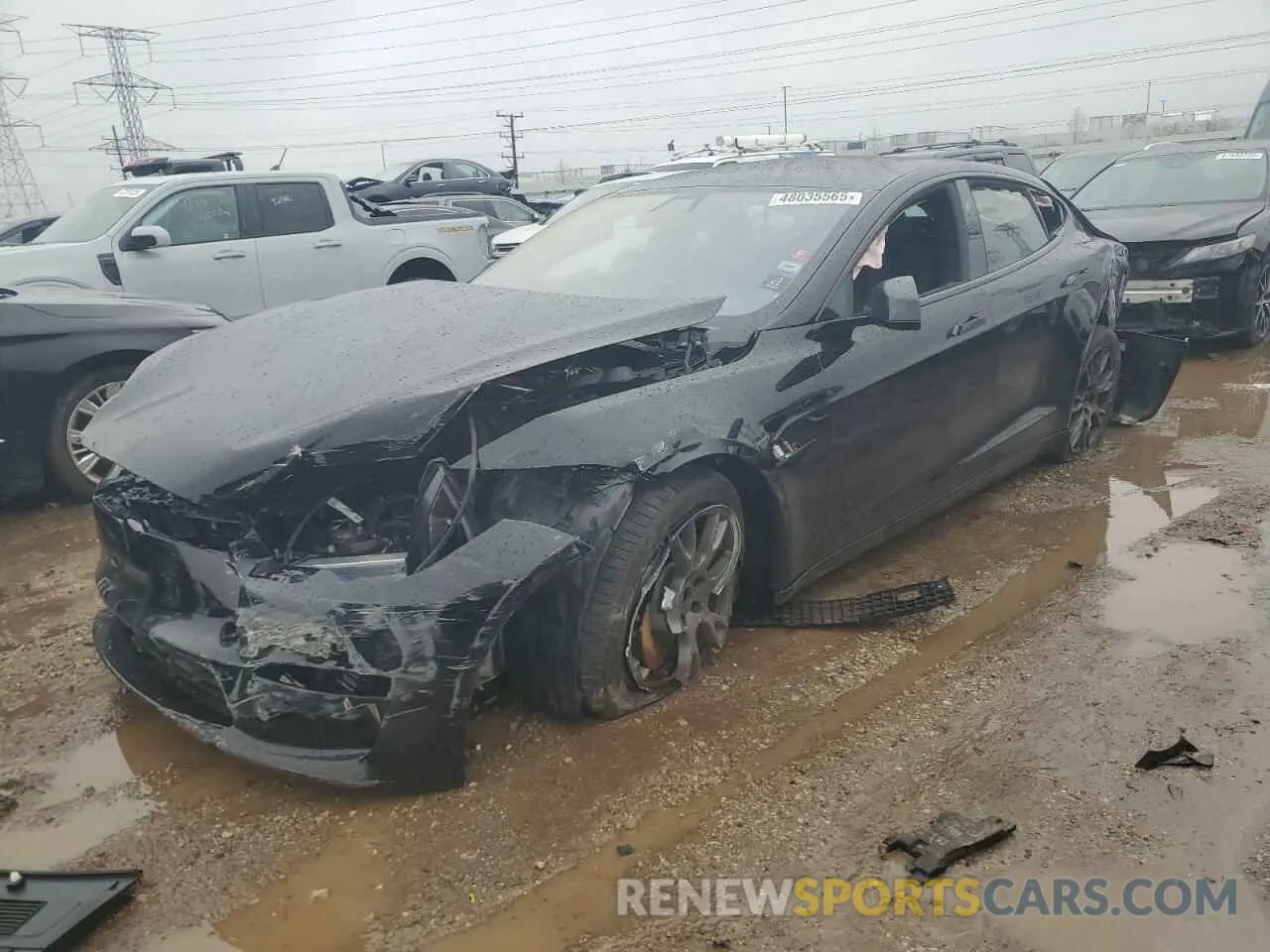 1 fotografías del automóvil dañado 5YJSA1E54NF488362 TESLA MODEL S 2022